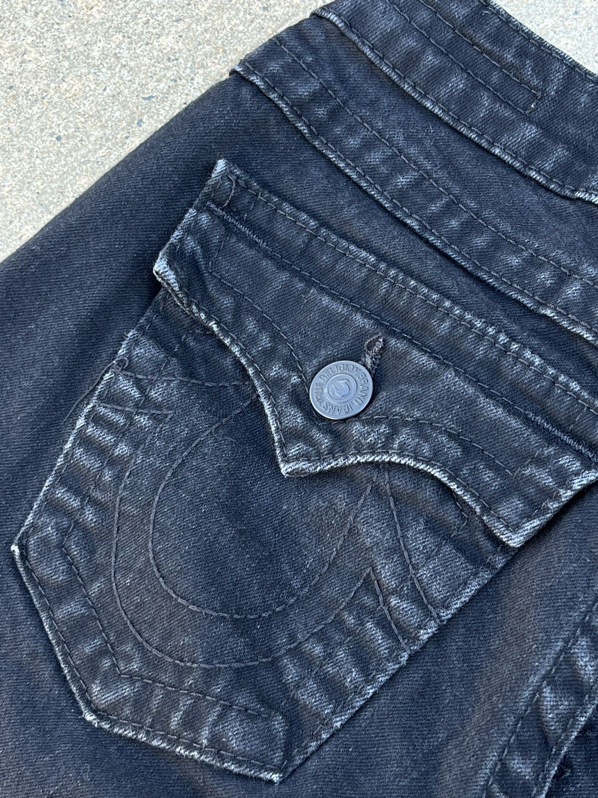 True Religion × Vintage Crazy Vintage Y2K True Religion Flared Jeans Size 28" / US 6 / IT 42 - 4 Thumbnail