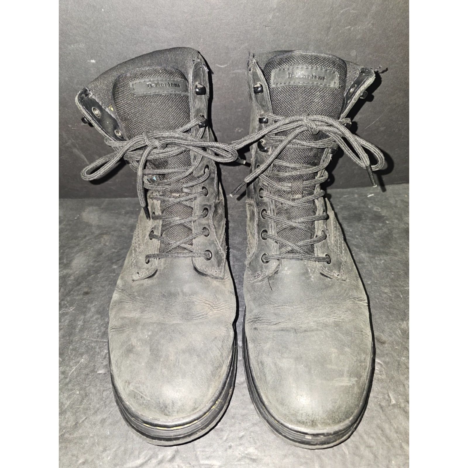 Dr. Martens VINTAGE Dr. Martens Iowa WP Black Padded Work Boots Mens 11 Womens 12 Doc's Combat 90s Punk Boots Size US 10 / IT 40 - 2 Thumbnail