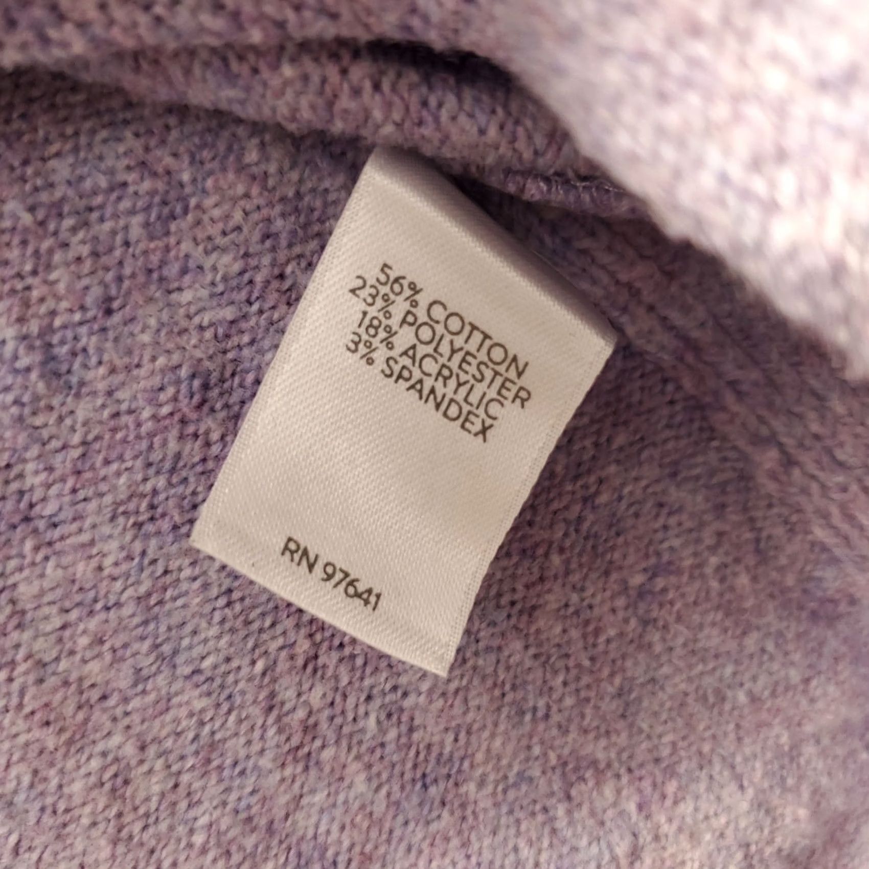 J. Jill J. Jill Sweater Womens Size M Purple Knit Oversized Crew Neck Pullover Size M / US 6-8 / IT 42-44 - 6 Thumbnail
