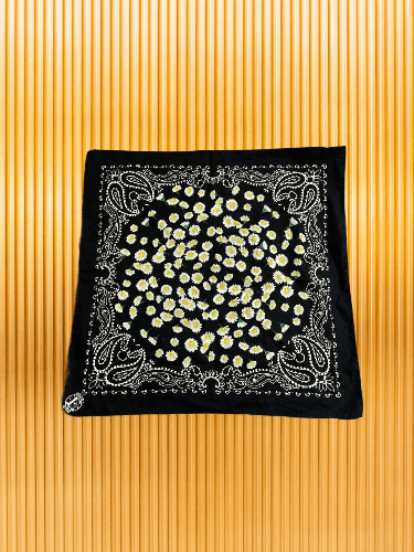 Escada ESCADA Black Flowers Print Fringe Scarf Size ONE SIZE - 1 Thumbnail