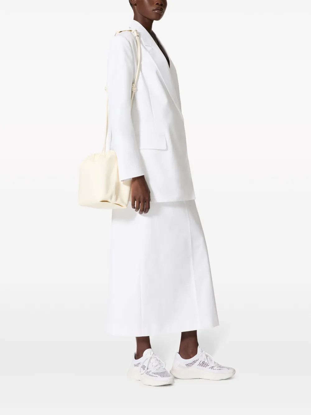 Valentino o1y0326 Midi Skirt in White Size 27" / US 4 / IT 40 - 2 Thumbnail