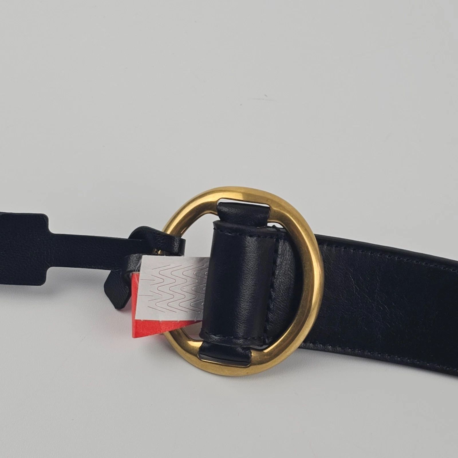 SAINT LAURENT Black Smooth Leather Belt New & Authentic