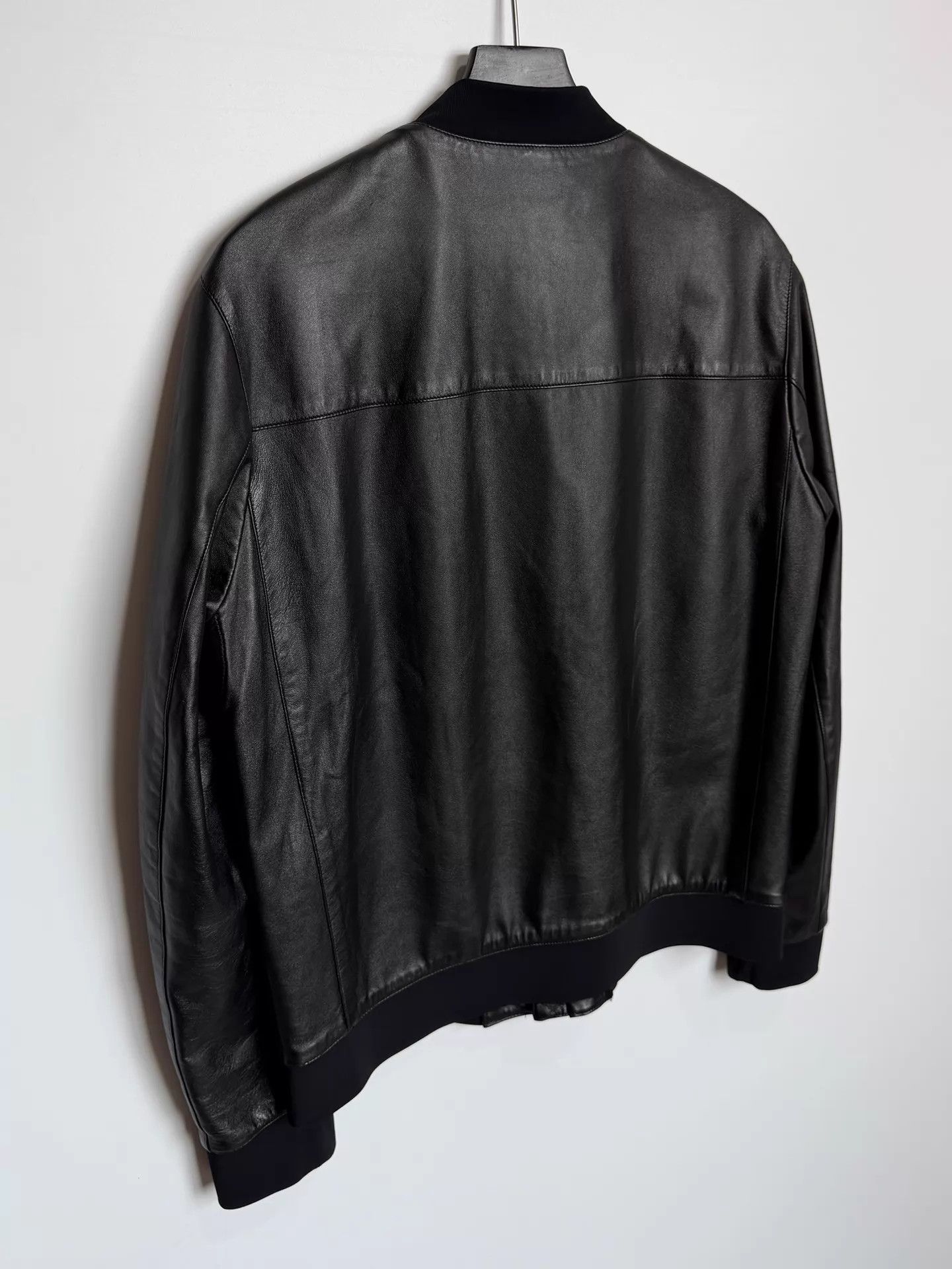 Burberry Burberry Black Lambskin Leather Jacket 52 Size US L / EU 52-54 / 3 - 4 Thumbnail