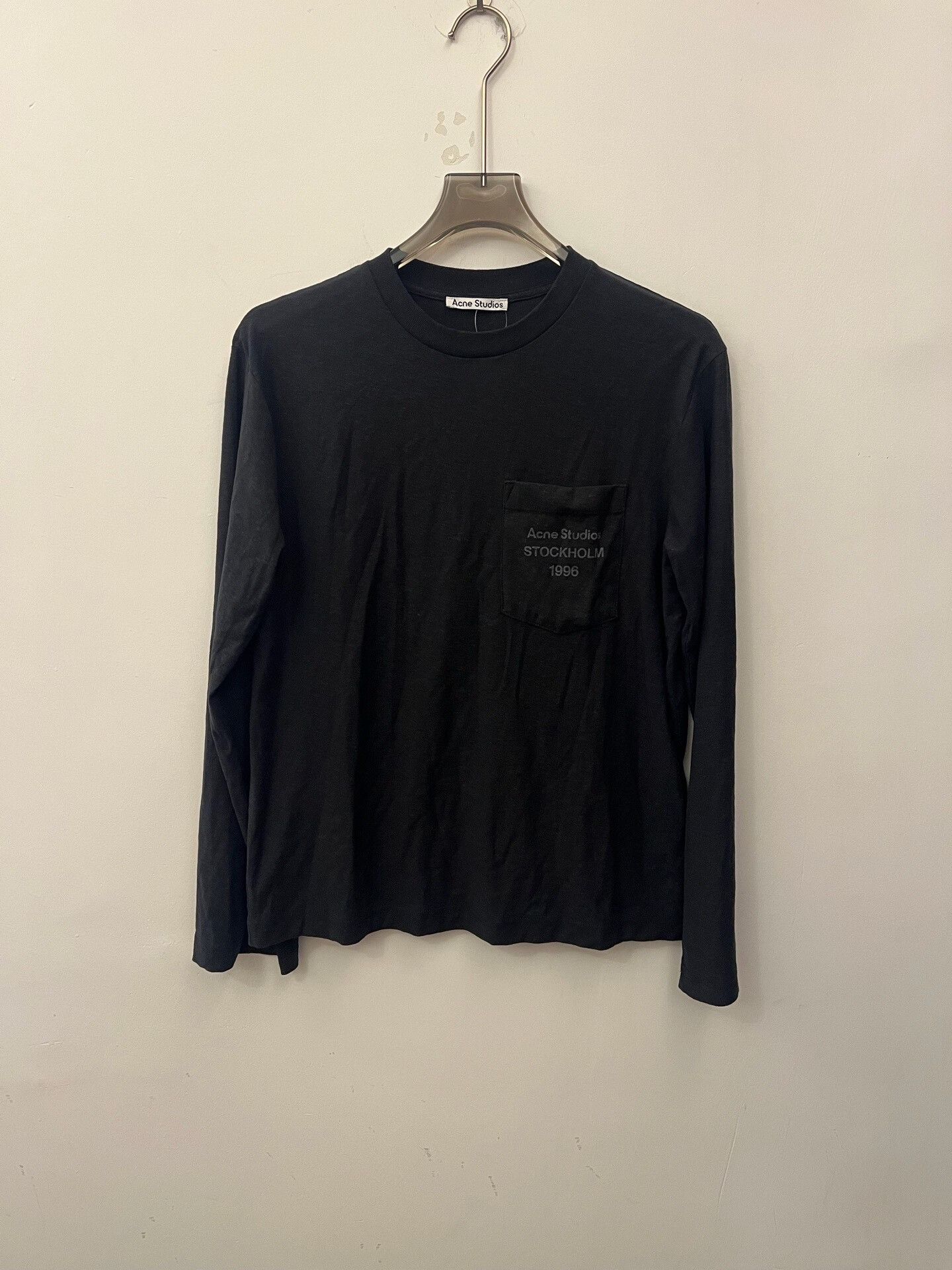 Acne Studios Acne Studios 1996 Logo Long Sleeve T-Shirt XXS Size US XXS / EU 40 - 1 Thumbnail