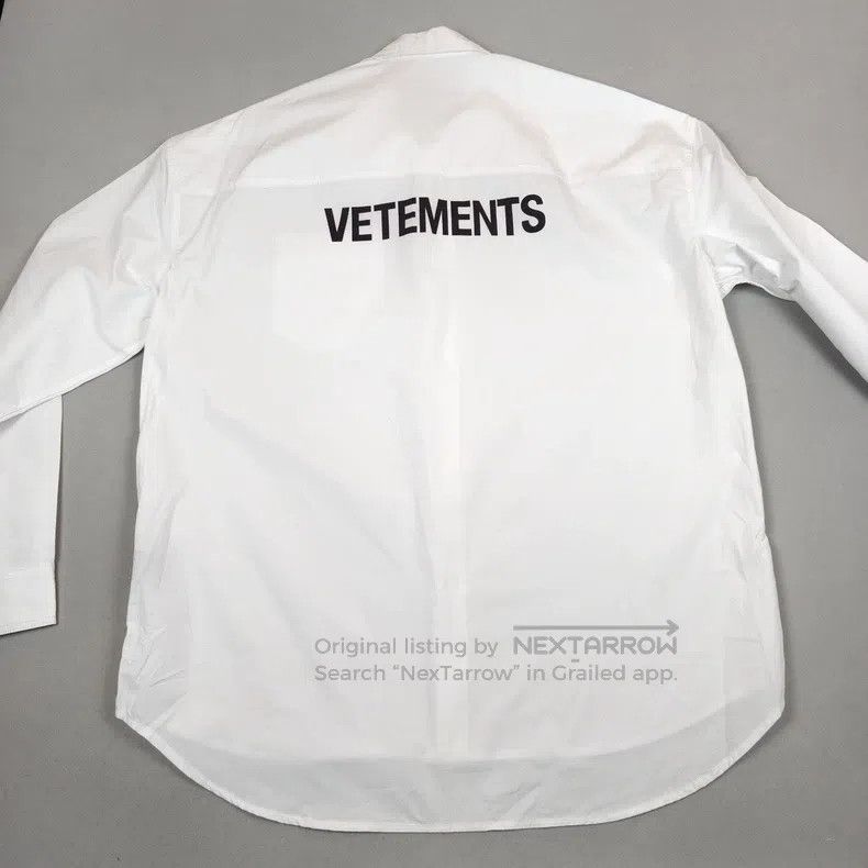 Vetements VETEMENTS White Shirt Size US M / EU 48-50 / 2 - 3 Thumbnail