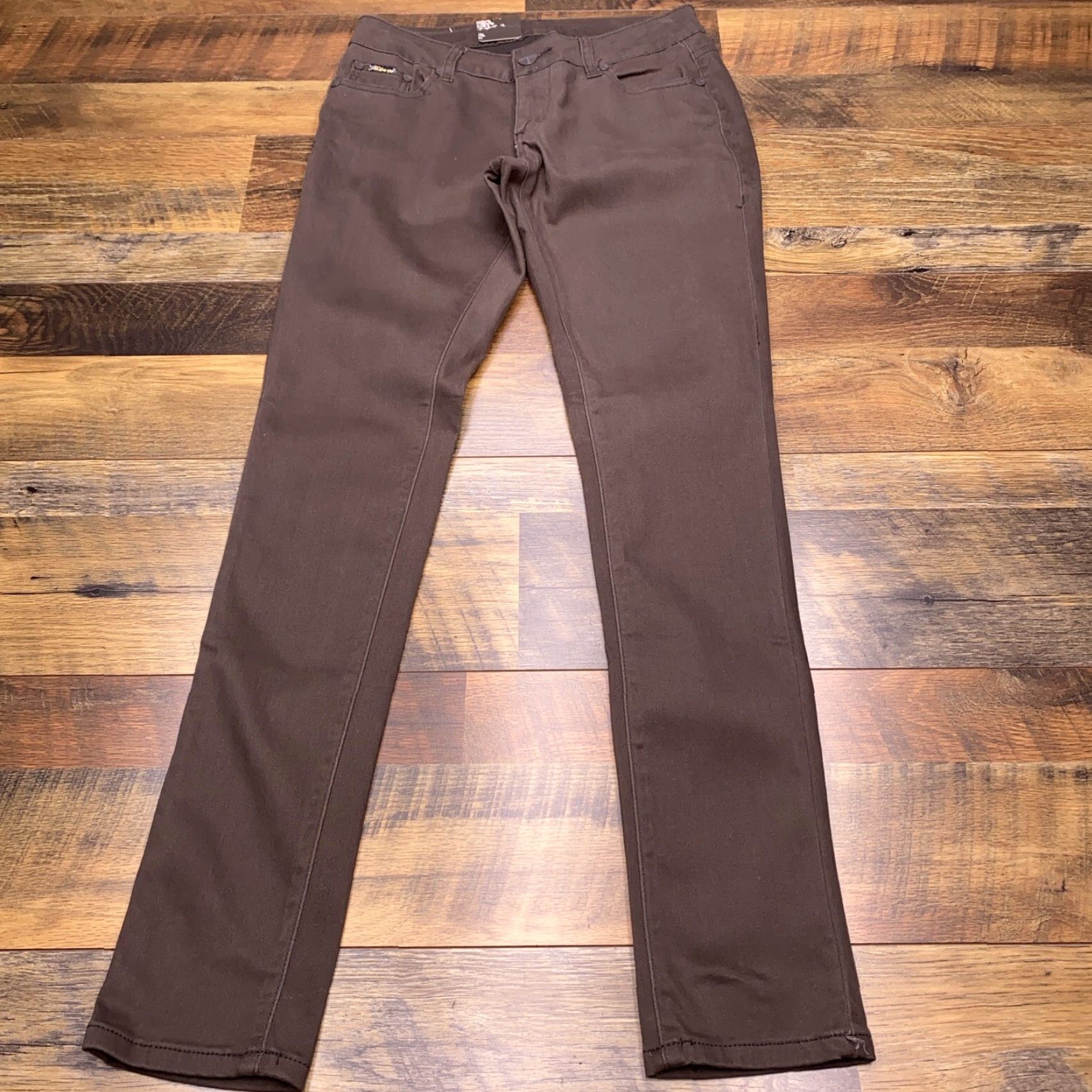 Vintage Geso Jeans Jeans Womens 7 Mid Rise Straight Leg Brown 5-Pocket Stretch Regular Modern Modern Womens Shoes? Size 28" / US 6 / IT 42 - 2 Thumbnail