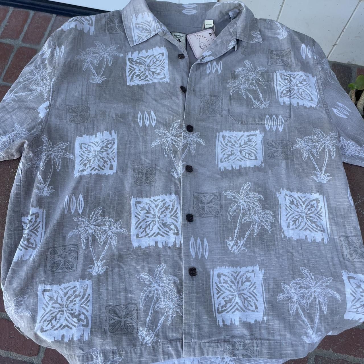 Tommy Bahama Vintage Jamaica jaxx silk vacation casual beige sz xxl Size US XXL / EU 58 / 5 - 4 Thumbnail