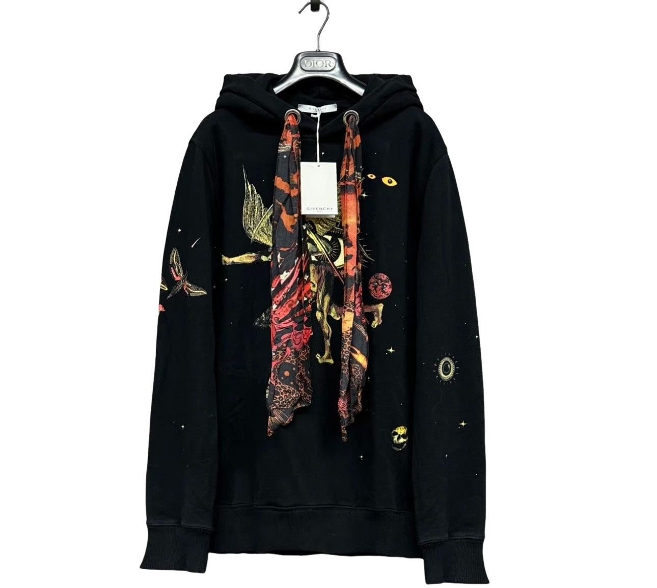 Givenchy Givenchy Graphic Scarf Tie Hoodie Size M Size US M / EU 48-50 / 2 - 1 Thumbnail