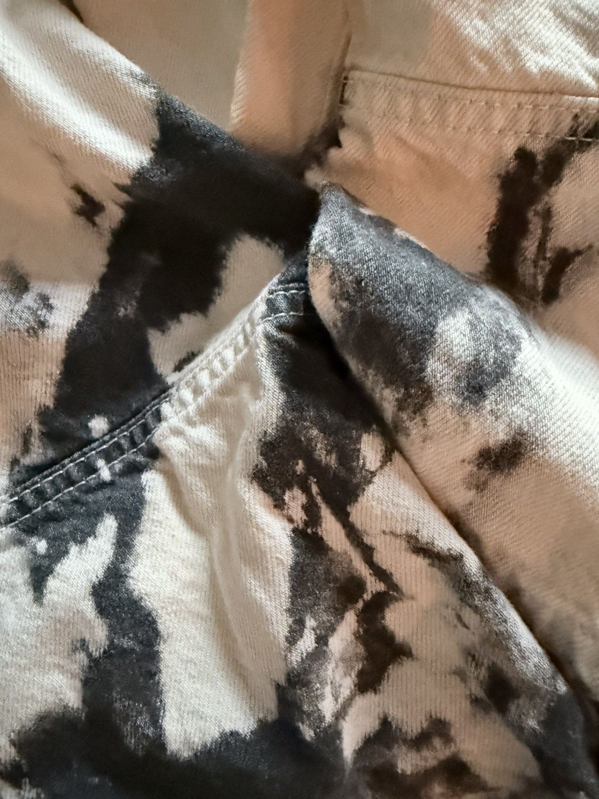 Other ⚽️ Black and White Acid Wash Cargo Denim 🎱 Size US 32 / EU 48 - 4 Thumbnail