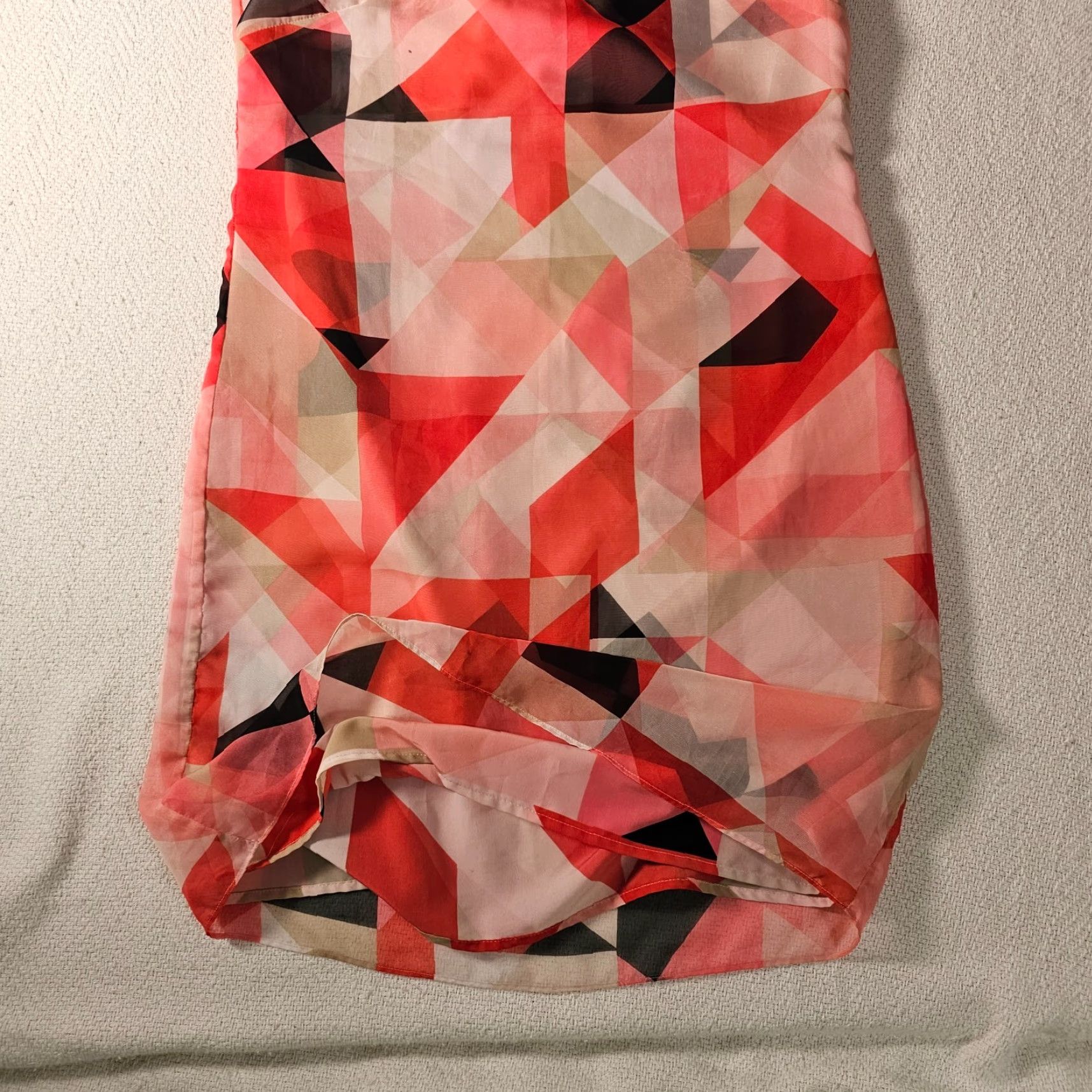 Vince Camuto Vince Camuto Dress Womens 2P Chiffon Above Knee Allover Print Shift Size 26" / US 2 / IT 38 - 6 Thumbnail