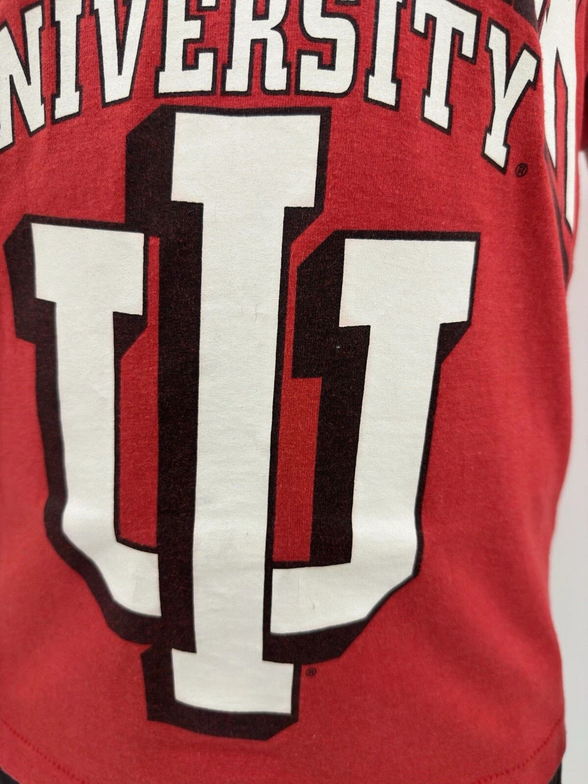 Fruit Of The Loom Vintage 1990s Indiana University Shirt Single Stitch NCAA Size US M / EU 48-50 / 2 - 5 Thumbnail