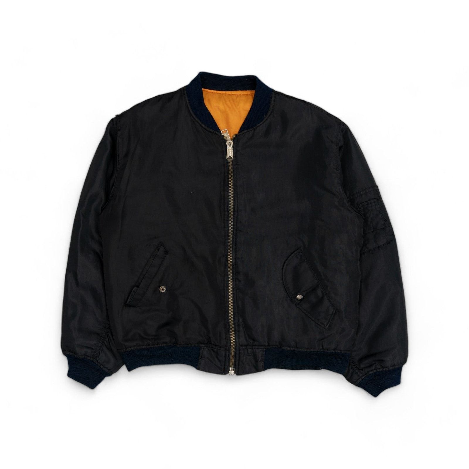 image of Vintage Alpha Industry Ma-1 Bomber Jacket - 1990's in Black, Men's (Size XL)