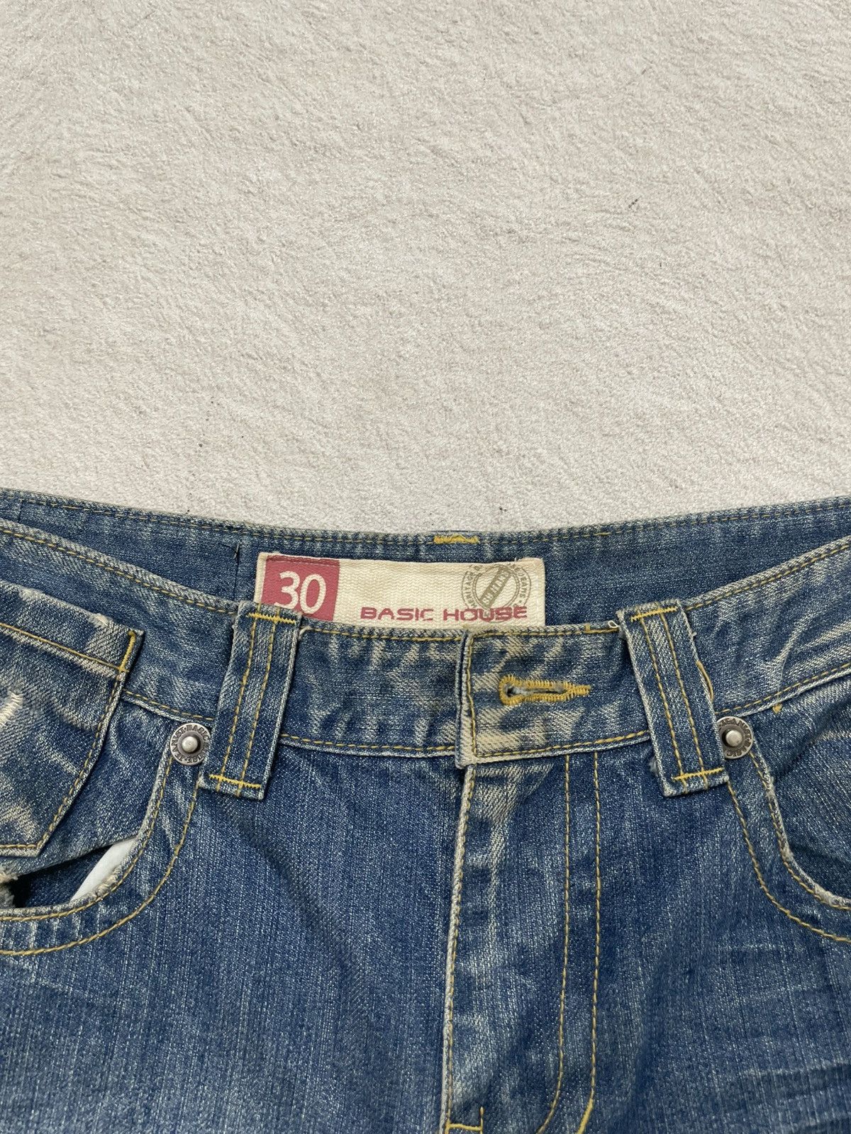Kapital 2000s Diesel Flare Denim Distressed Wash Jeans Ifsix LGB Y2K Size US 30 / EU 46 - 4 Thumbnail