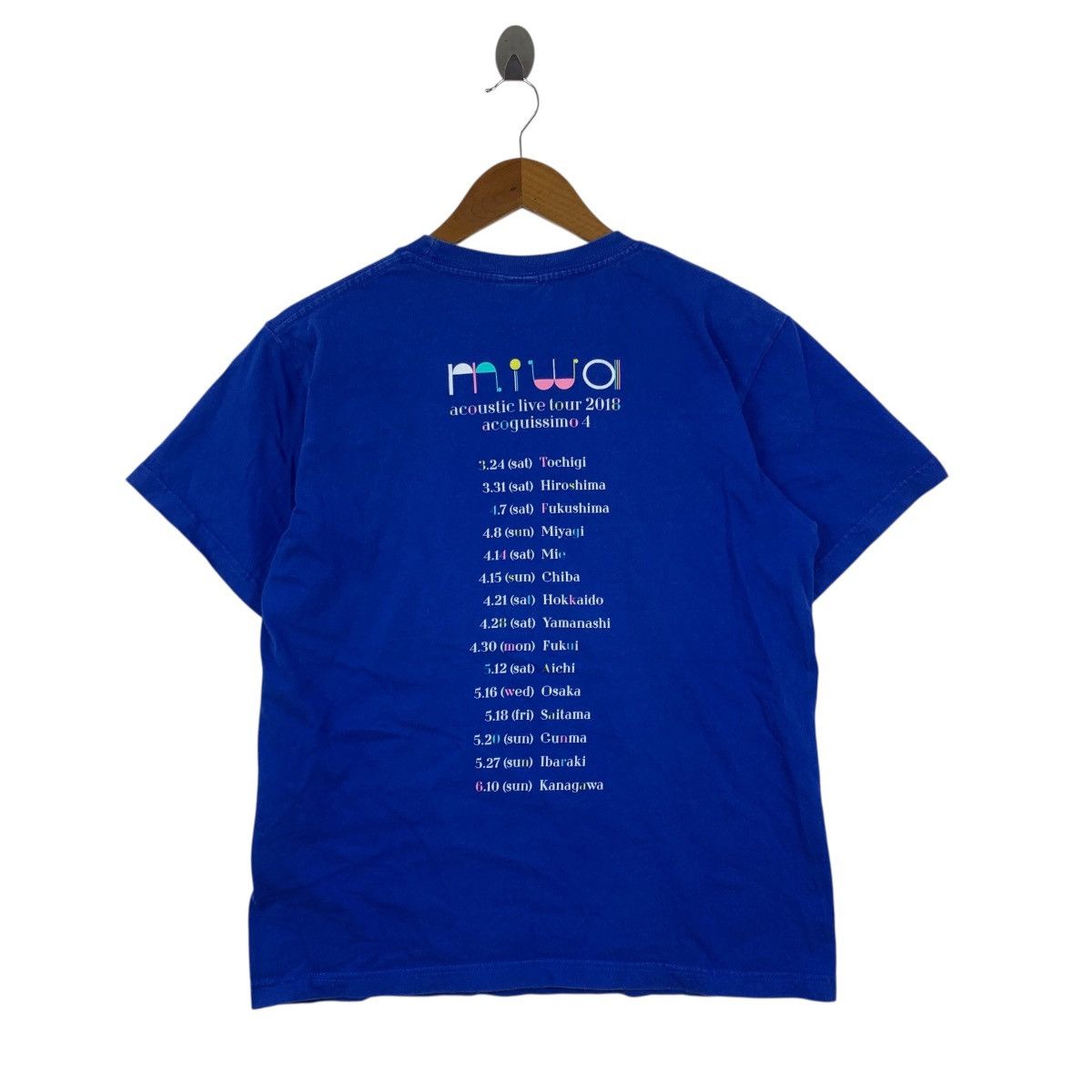 Vintage MIWA ACOUSTIC LIVE Tour 2018 Acoguissimo 4 TShirt Size US M / EU 48-50 / 2 - 4 Thumbnail