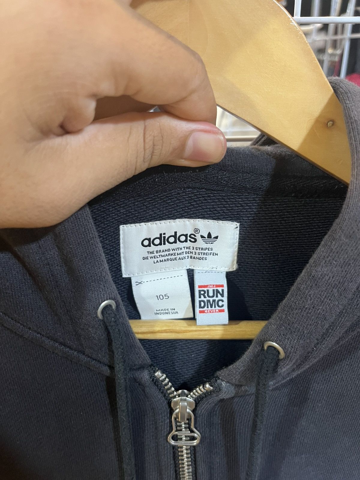 Adidas × RUN DMC Adidas Originals Run DMC hoodie in black cotton Size US M / EU 48-50 / 2 - 3 Thumbnail