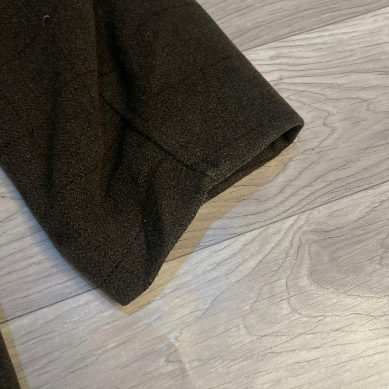 Burberry VINTAGE Burberry coat nova check virgin wool green olive Size US L / EU 52-54 / 3 - 10 Thumbnail