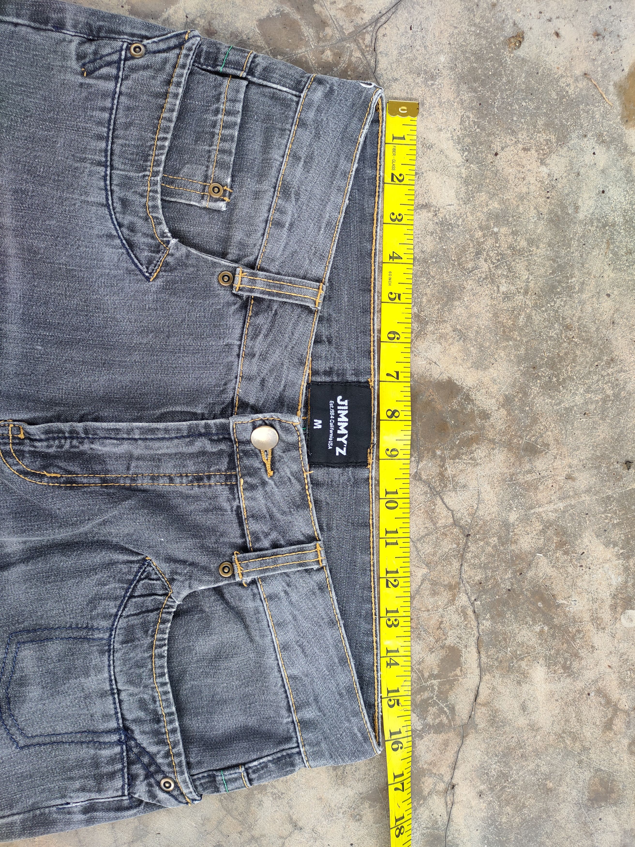 Jimmy Taverniti W32 VINTAGE JIMMY'Z FADED BLACK JEANS DENIM PANTS Size US 32 / EU 48 - 15 Thumbnail