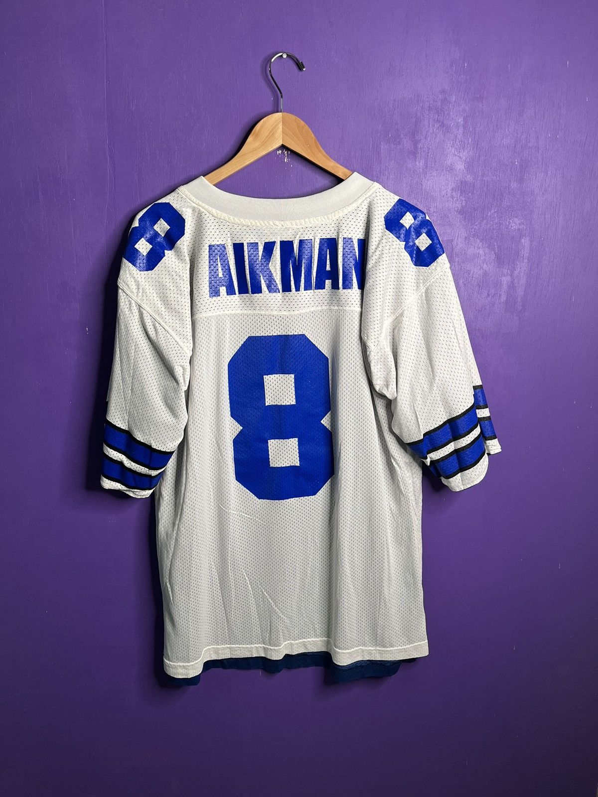 NFL × Vintage Vintage 90s Dallas cowboys Troy Aikman reversible jersey Size US XL / EU 56 / 4 - 4 Thumbnail