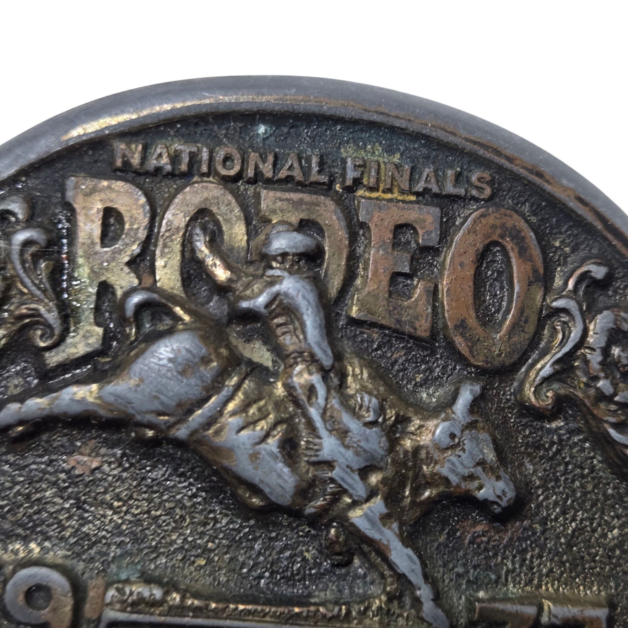 Other 1977 National Finals Rodeo Belt Buckle Bull Riding NFR Hesst Size ONE SIZE - 5 Thumbnail