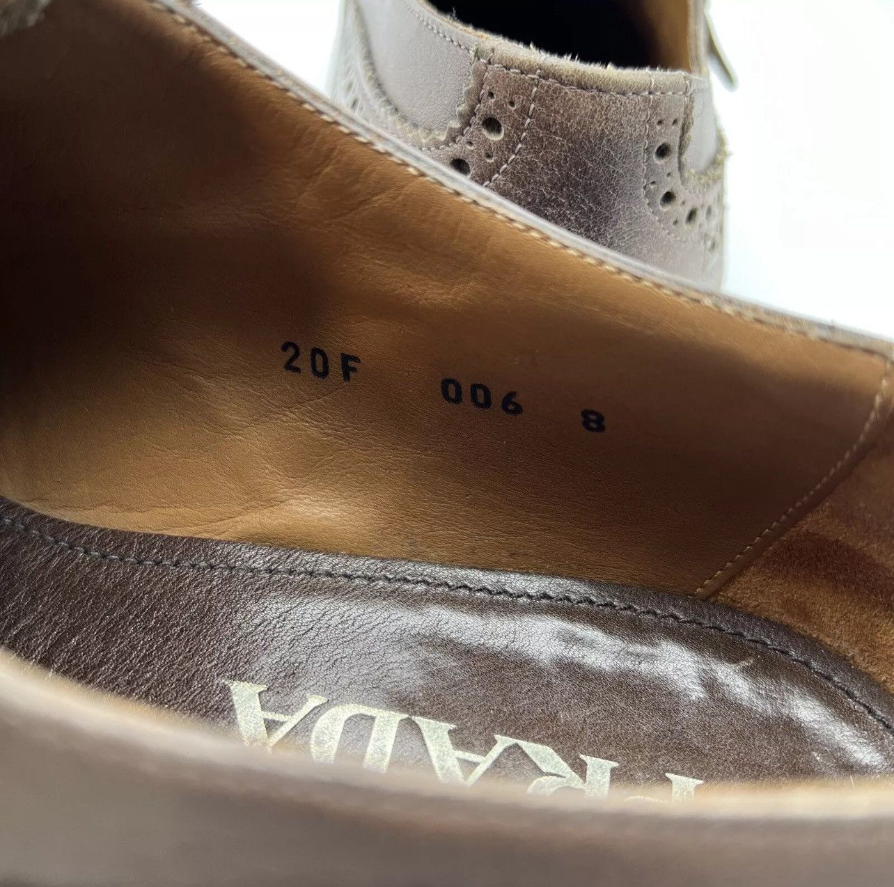 Prada PRADA Perforated Double Monk Strap Leather Oxfords Size US 9 / EU 42 - 7 Thumbnail