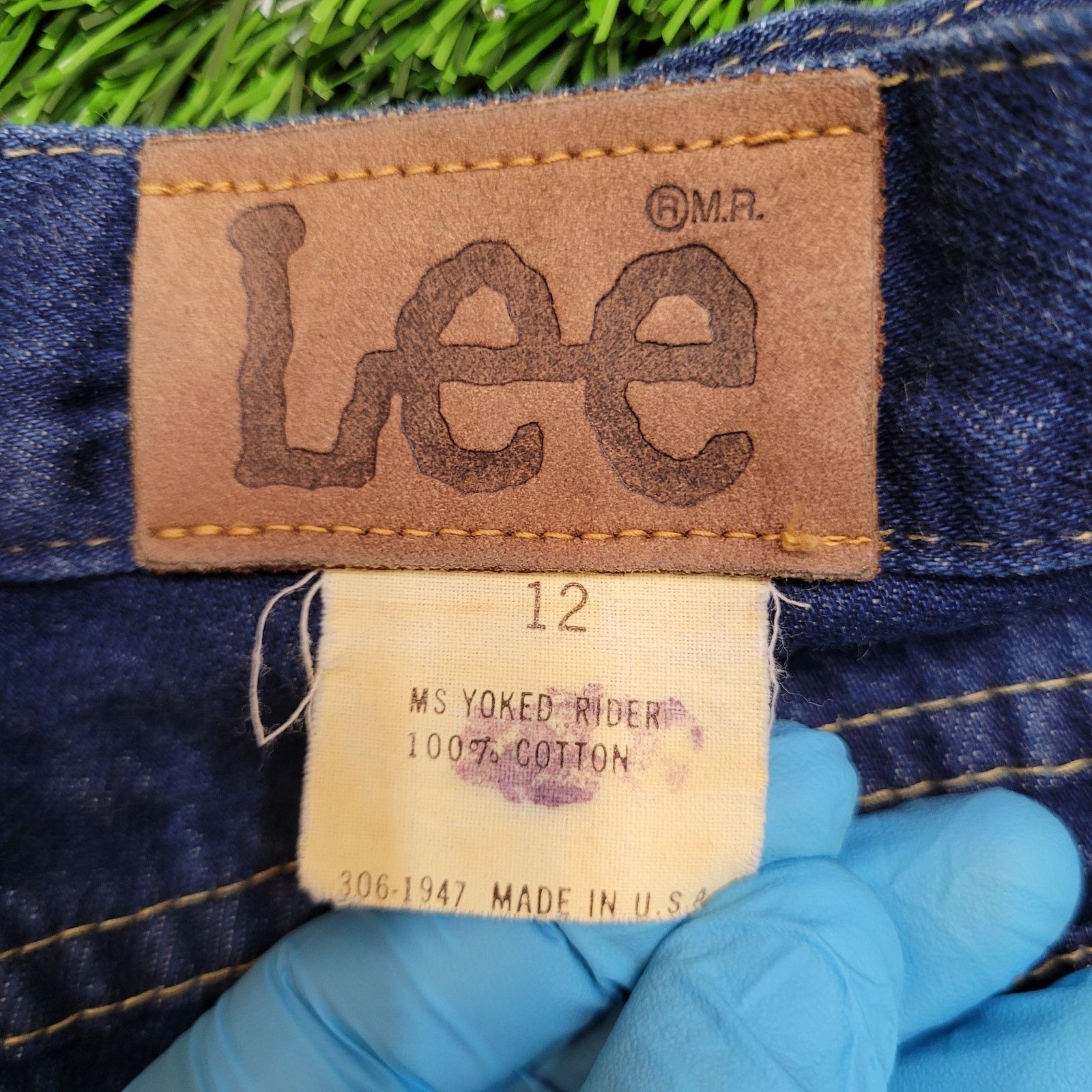Lee VTG 80s Lee MS Yoked Rider Jeans Womens 28 USA Tapered Sz 6 Size 28" / US 6 / IT 42 - 7 Thumbnail