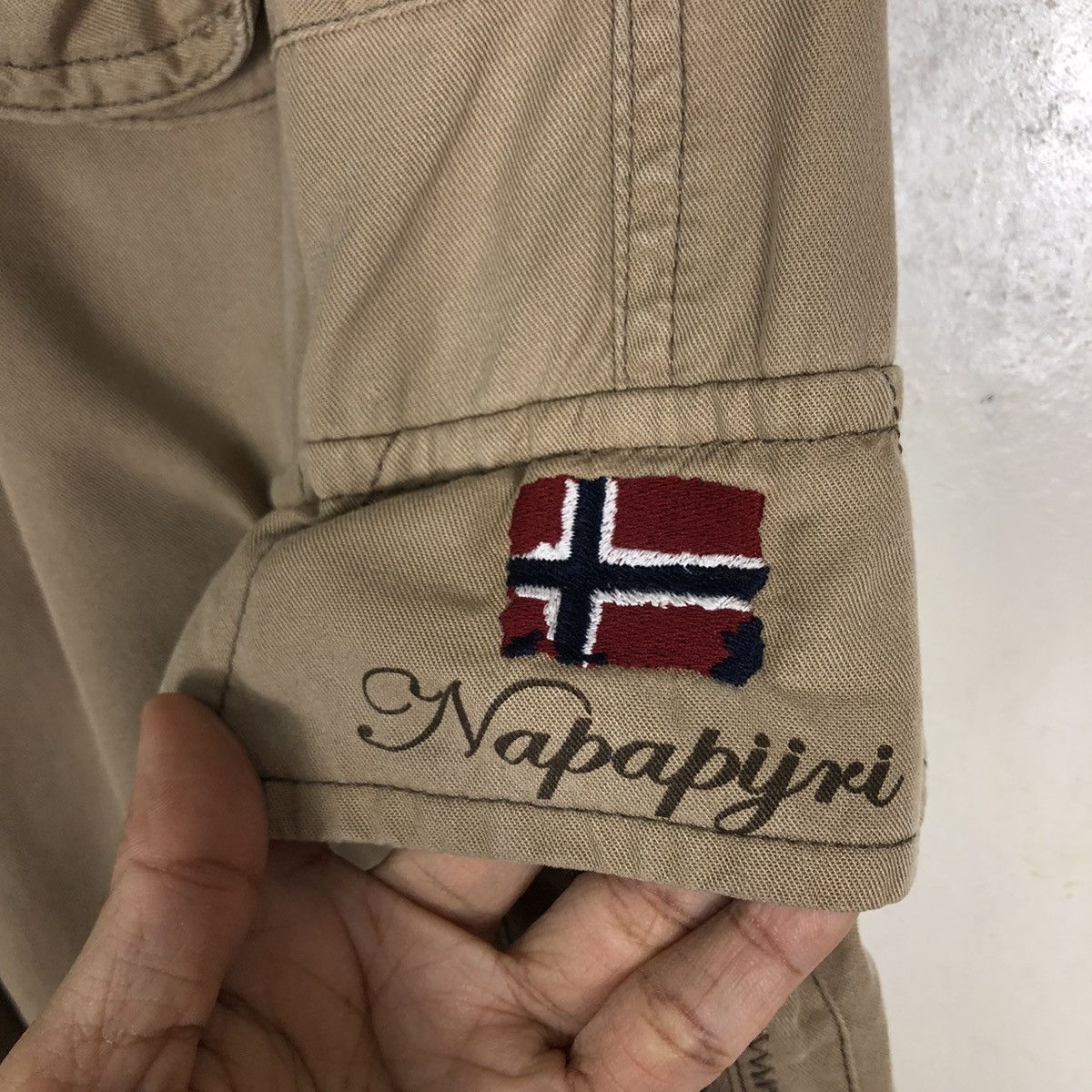 Napapijri 🔥Rich Brown - Hunting Bondage Cargo Pants Multi Pocket Size US 30 / EU 46 - 10 Thumbnail