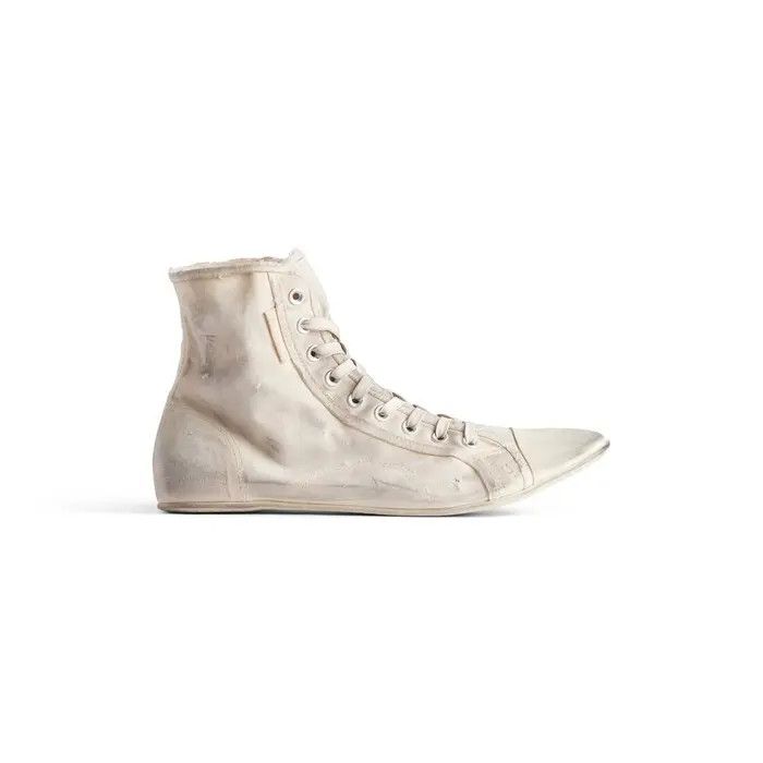 o1w1db10126 Paris Ultra Flat High Top Sneakers in Ivory