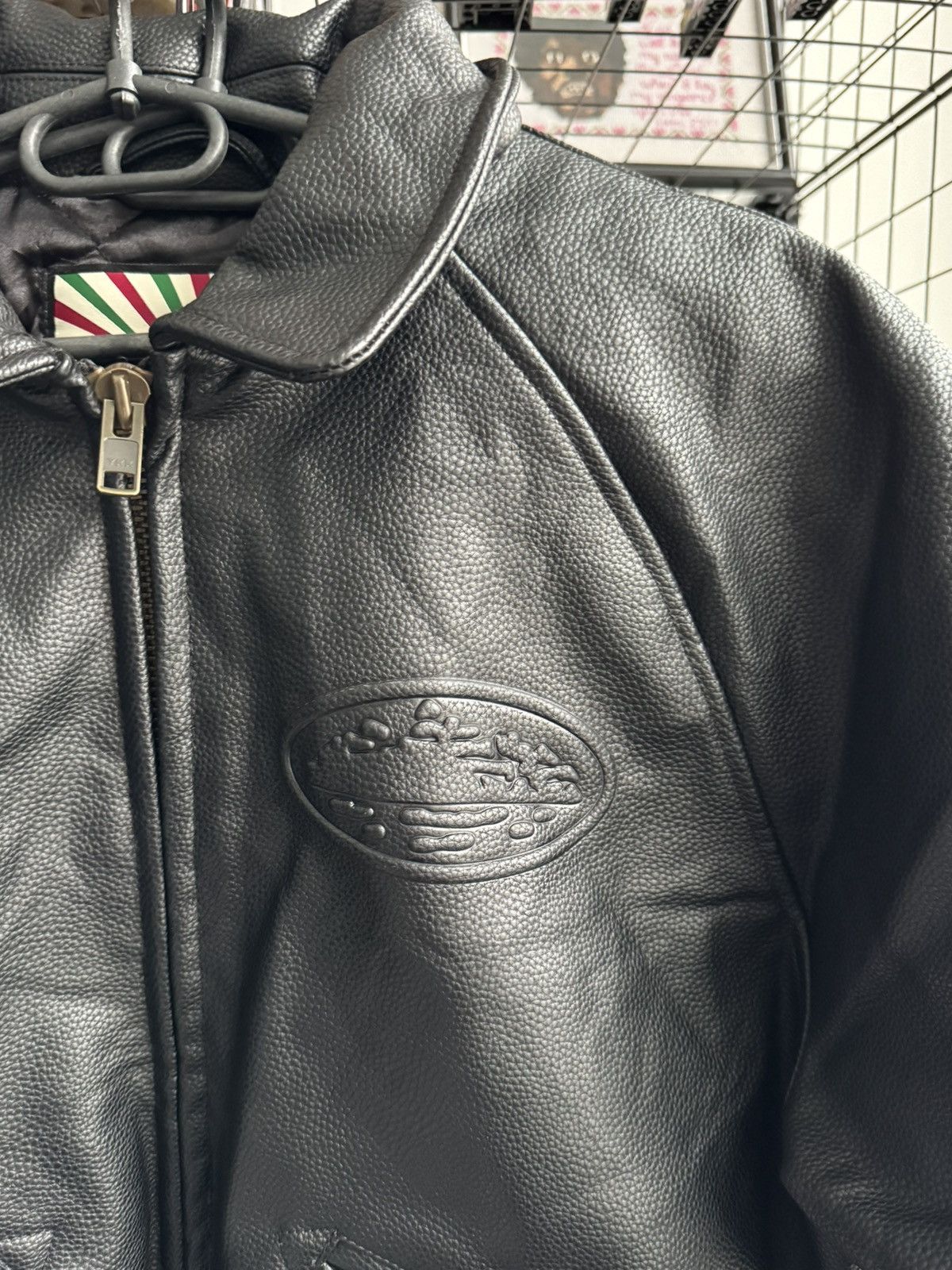 Corteiz Corteiz Skydive Leather Jacket Bomber Black Size US L / EU 52-54 / 3 - 4 Thumbnail