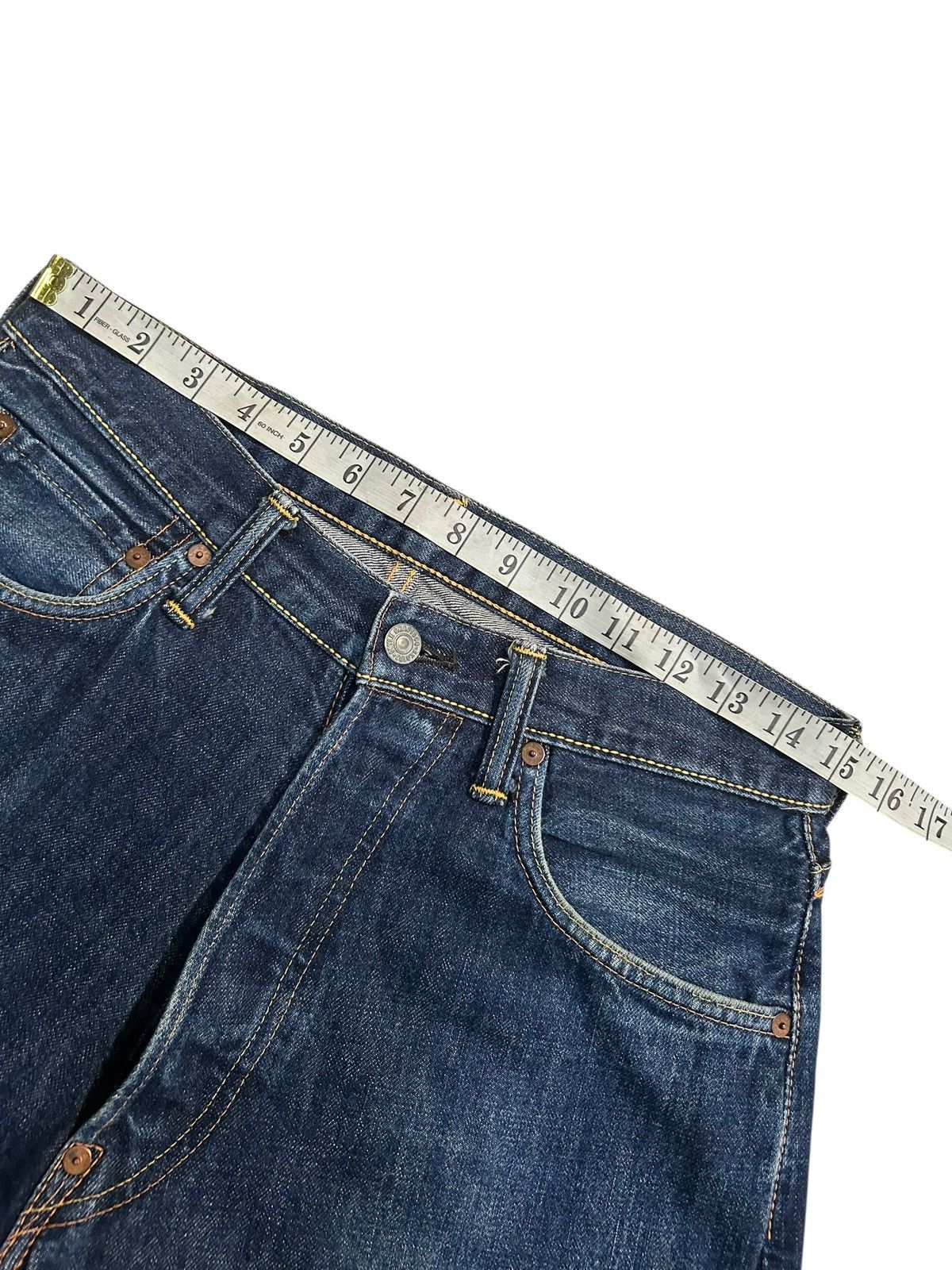 Japanese Brand × Kapital × Vintage Vintage EVISU SELVEDGE MADE IN JAPAN Denim Jeans Size US 30 / EU 46 - 13 Thumbnail
