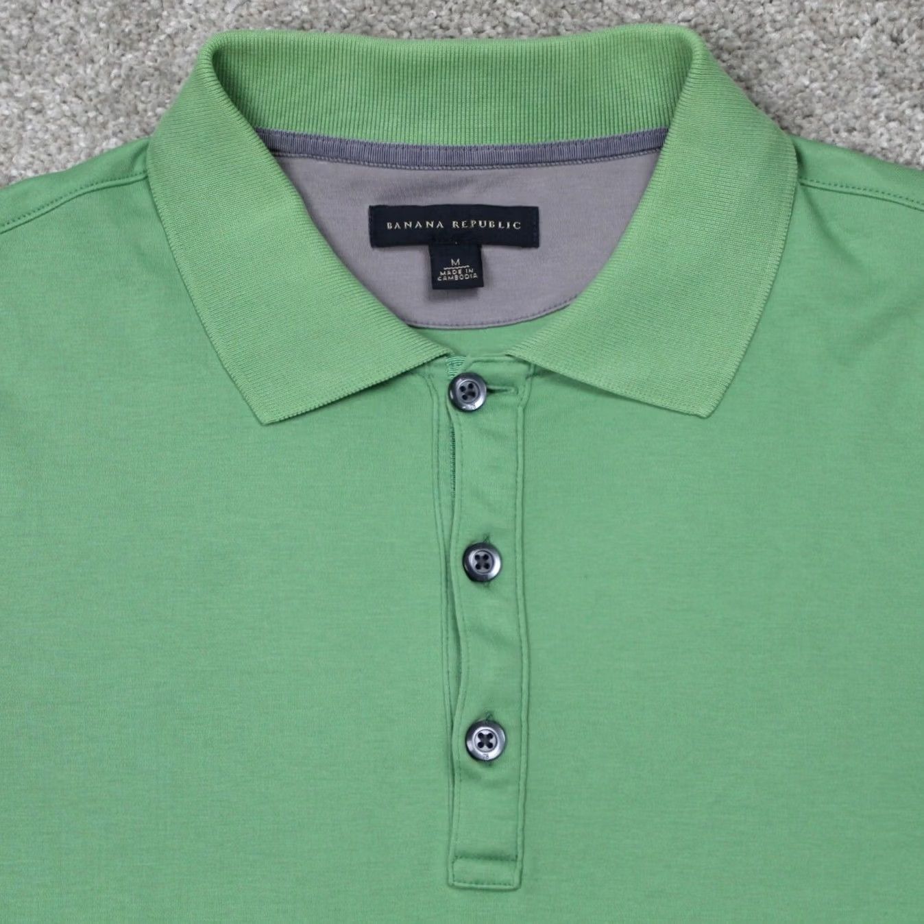 Banana Republic Banana Republic Polo Shirt Mens Medium Green 100% Cotton Short Sleeve Pullover Shirt Capable for Golf Casual Business Size US M / EU 48-50 / 2 - 6 Thumbnail