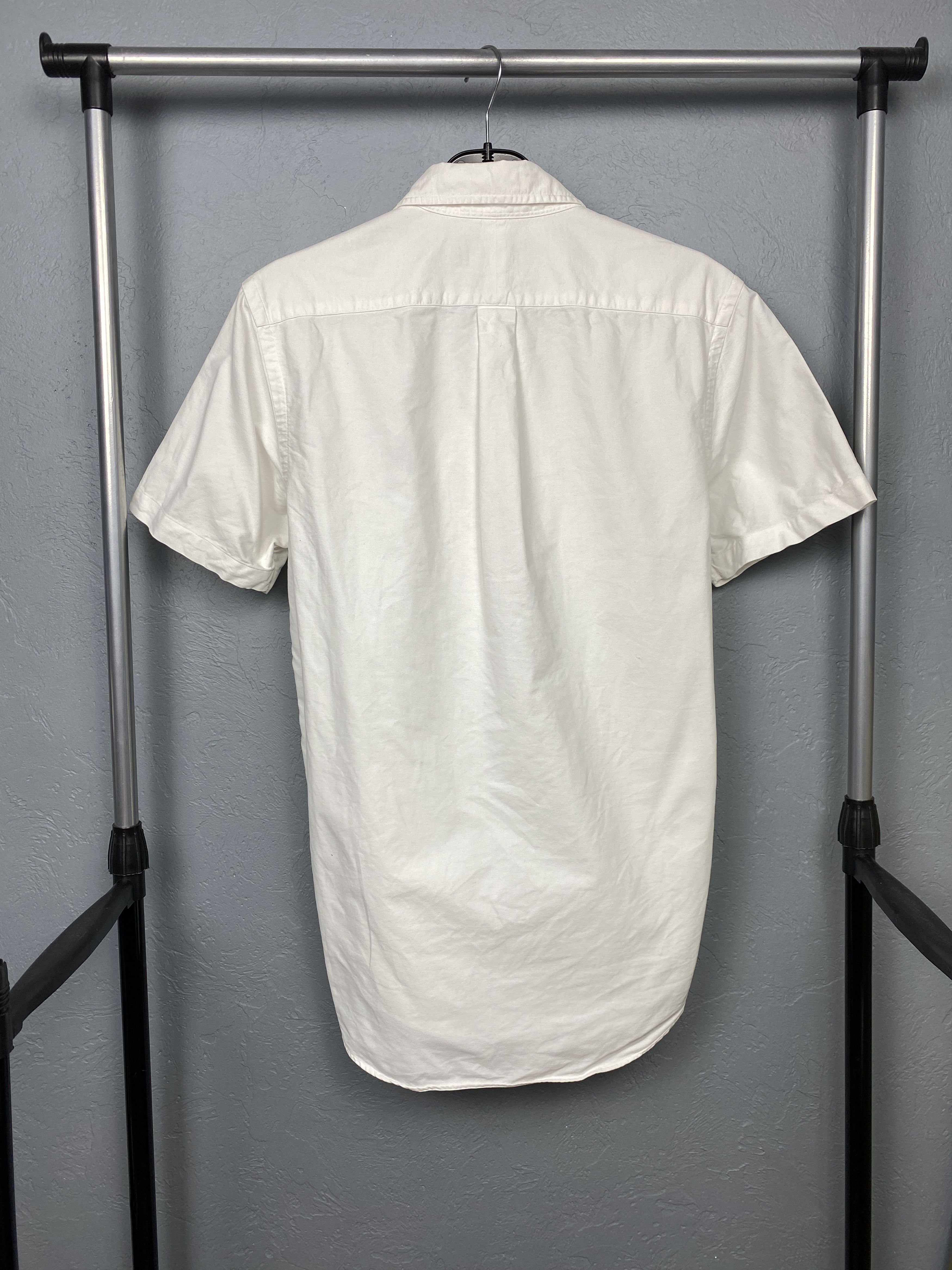 Polo Ralph Lauren Polo Ralph Lauren Vintage Mens White Short Sleeve Shirt Size US S / EU 44-46 / 1 - 7 Thumbnail