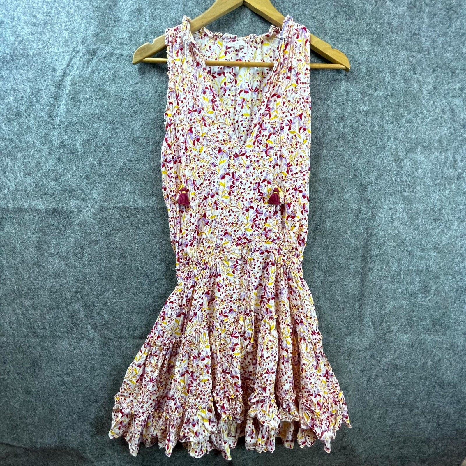 Poupette St Barth Poupette St Barth Clara Dress Small Purple Ruffle Smocked Size S / US 4 / IT 40 - 1 Thumbnail