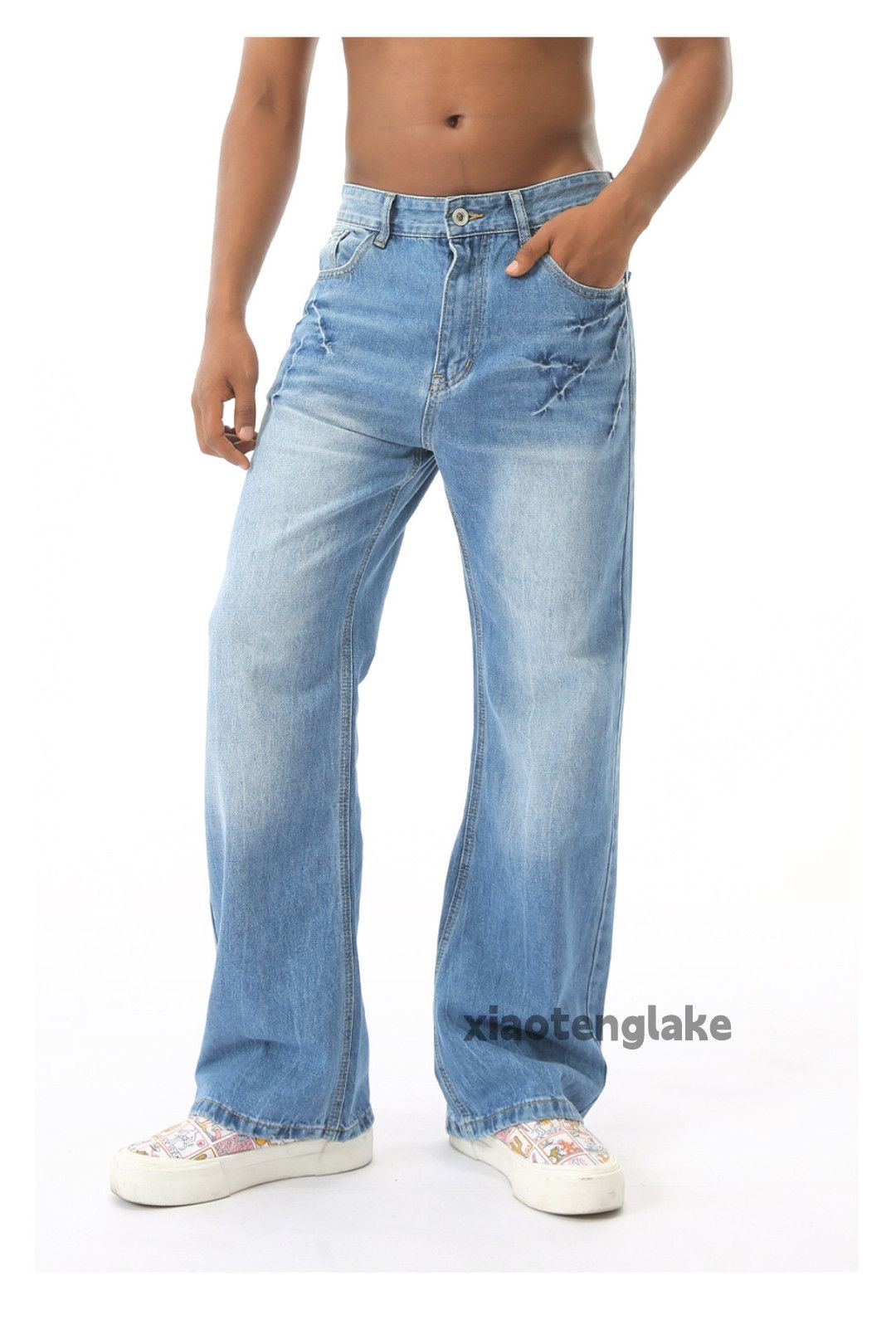 Jean zx vintage washed faded cleanfit yuppie y2k jeans Size US 33 - 1 Thumbnail