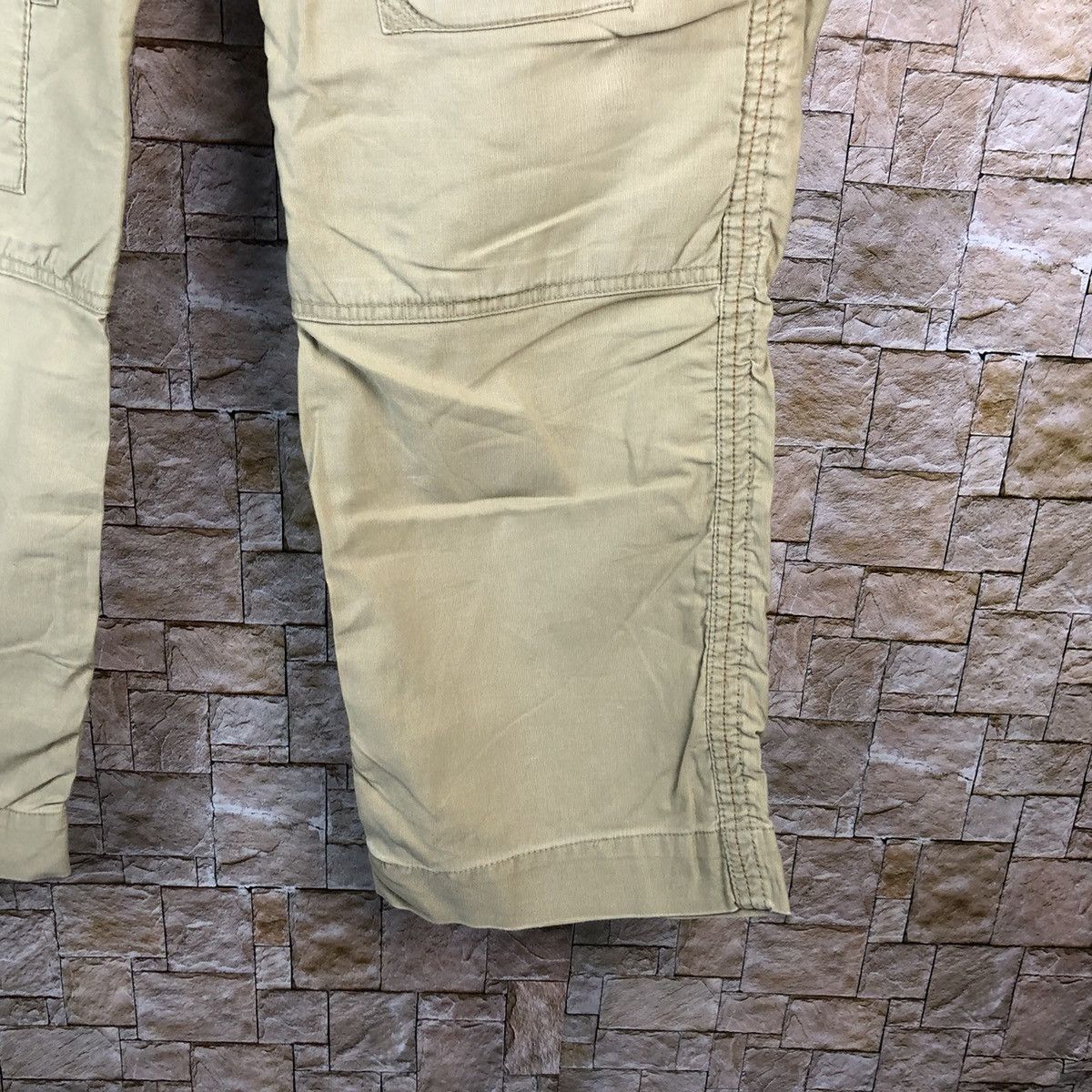 Japanese Brand Back Number Brown Cargo Multipocket Pants #A1134 Size US 35 - 13 Thumbnail