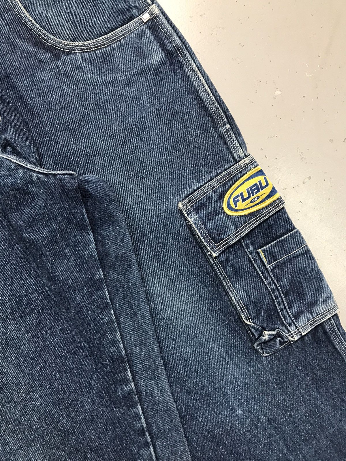 Fubu Vintage Fubu the collection patchwork cargo denim Size US 34 / EU 50 - 8 Thumbnail