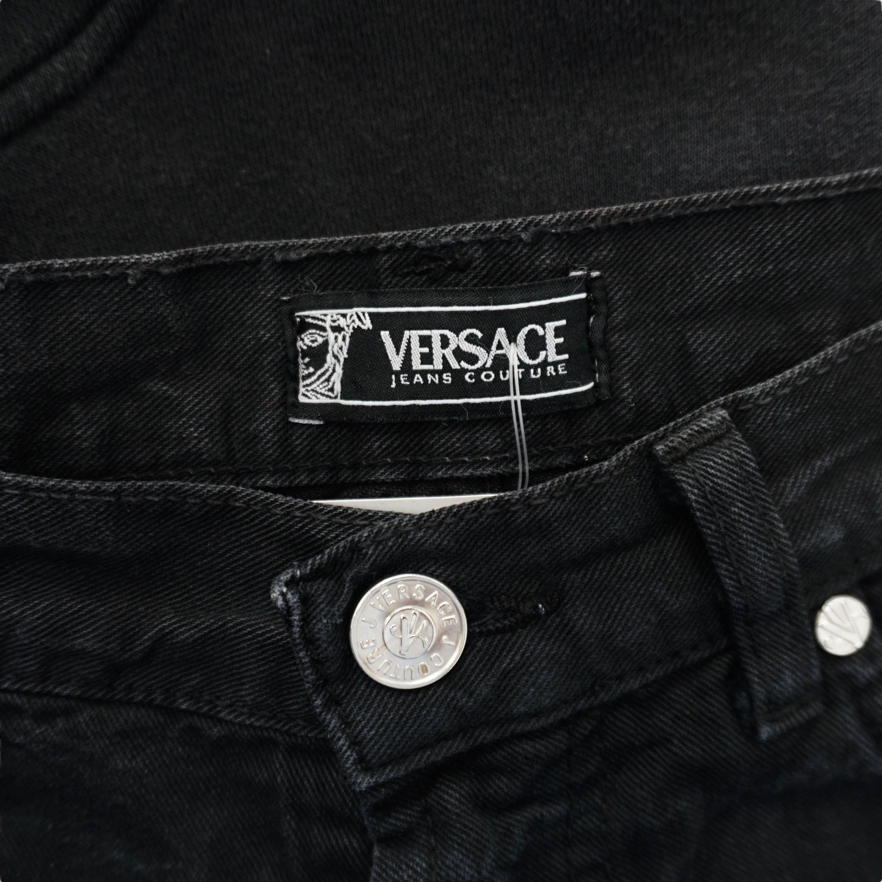 Versace Jeans Couture Archive Black Jeans Size US 32 / EU 48 - 4 Thumbnail