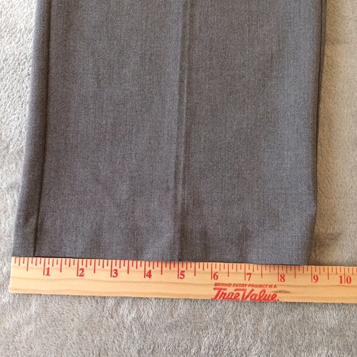 Vintage Briggs New York Dress Pants Womens Size 14 Gray Pull On Pockets 34x30.5 Size 36" / US 14 / IT 50 - 6 Thumbnail