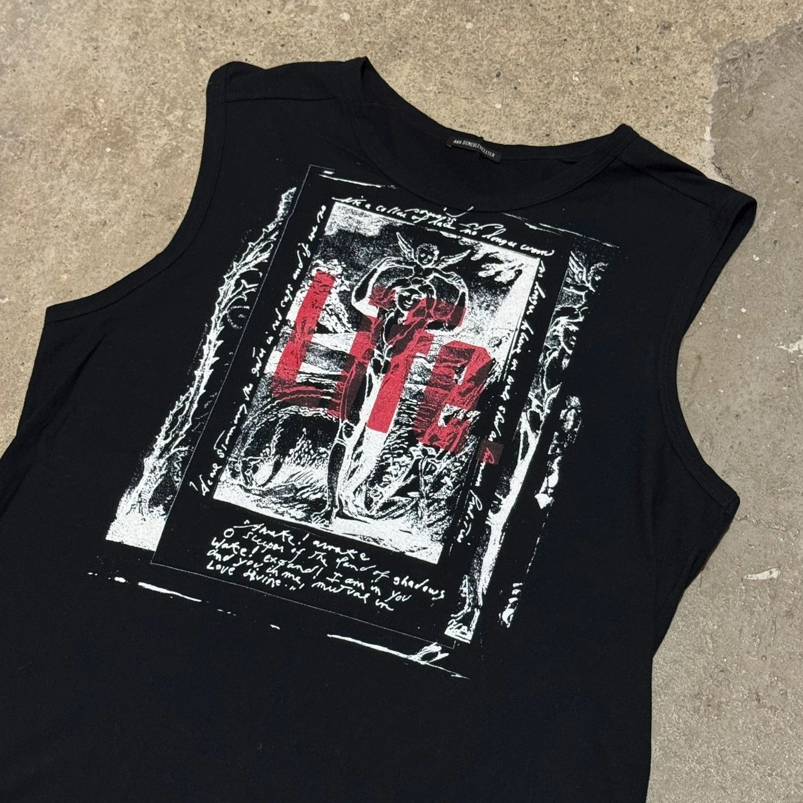 Ann Demeulemeester S/S 2003 Ann Demeulemeester Life“ Patti smiths poem tank top Size US M / EU 48-50 / 2 - 3 Thumbnail