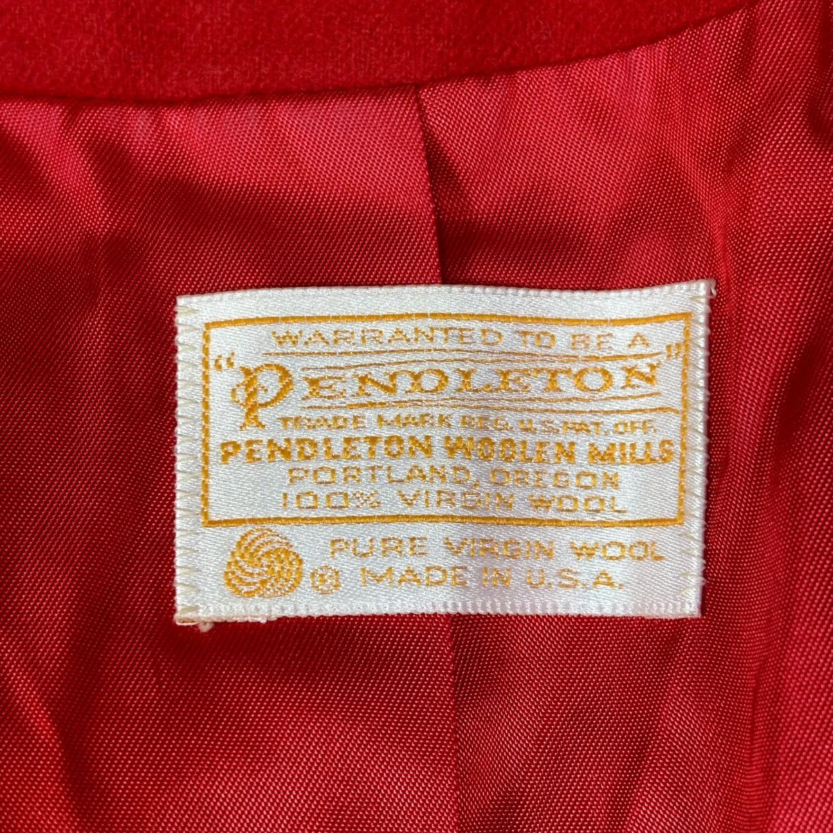 Pendleton VTG Pendleton Classic Red Blazer Jacket 100% Virgin Wool USA Size ONE SIZE - 4 Thumbnail