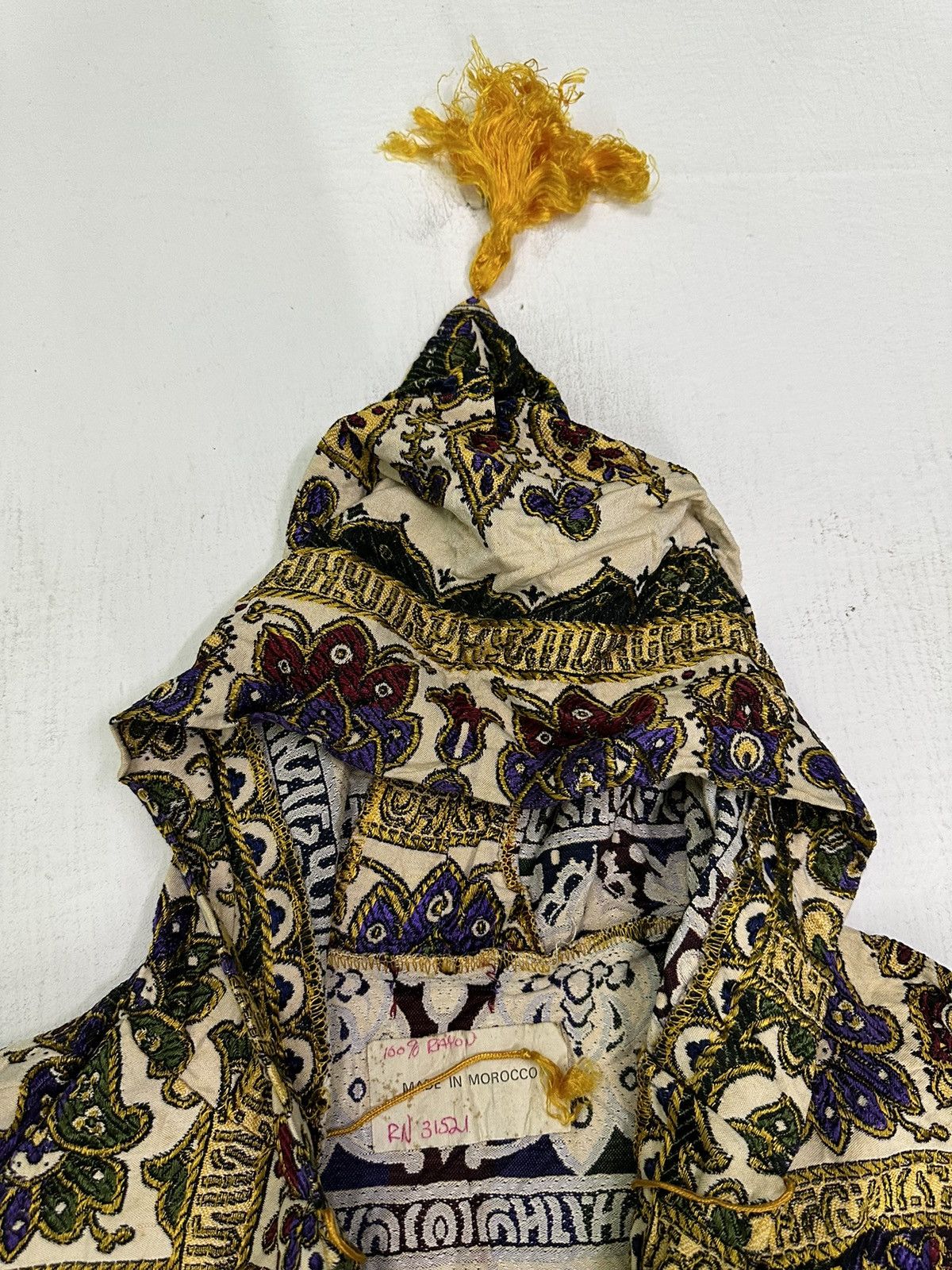 14th Addiction × Other × Vintage Vintage RN31521 Morocco Damask Pattern Rayon Hoodie Size US L / EU 52-54 / 3 - 7 Thumbnail