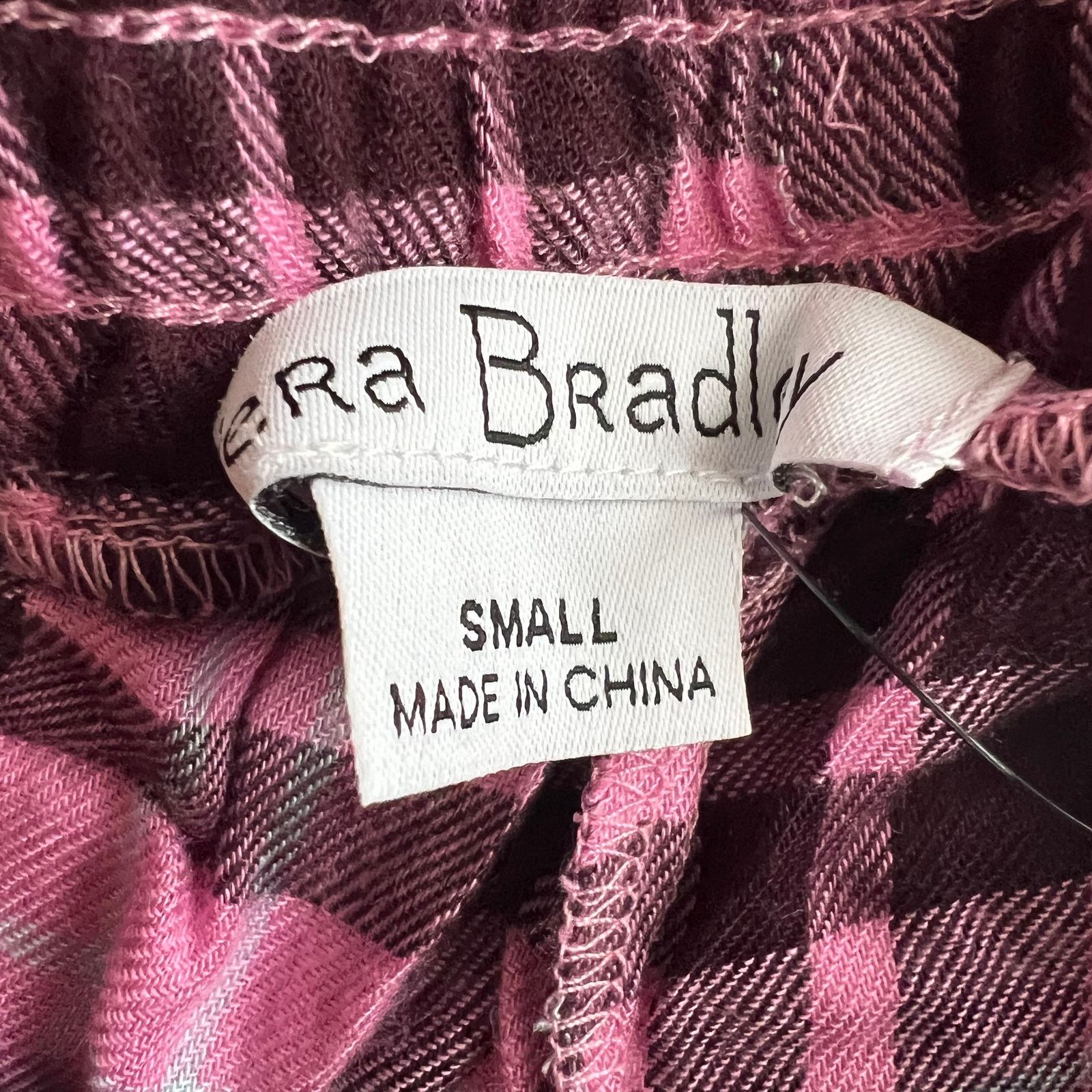 Vera Bradley Vera Bradley Pink Plaid Tie Waist Pajama Pants, S Size 30" / US 8 / IT 44 - 9 Thumbnail