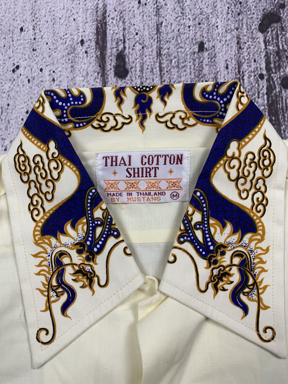 Designer × Japanese Brand × Vintage Shirt Dragon Vintage Japan Style Thai Silk 90s Avantgarde Size US M / EU 48-50 / 2 - 5 Thumbnail