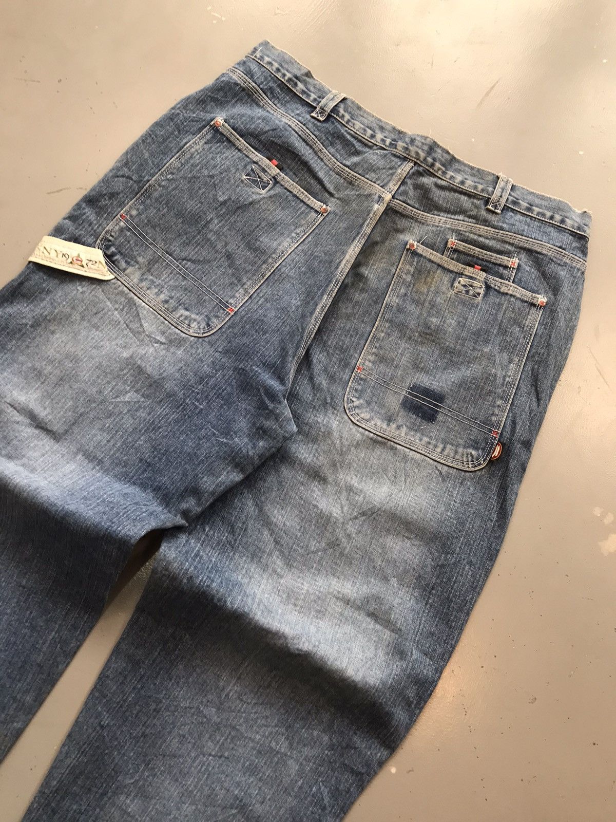 Ecko Unltd. × Vintage Vintage Ecko UNLTD baggy fit big pockets cargodenim Size US 41 - 11 Thumbnail