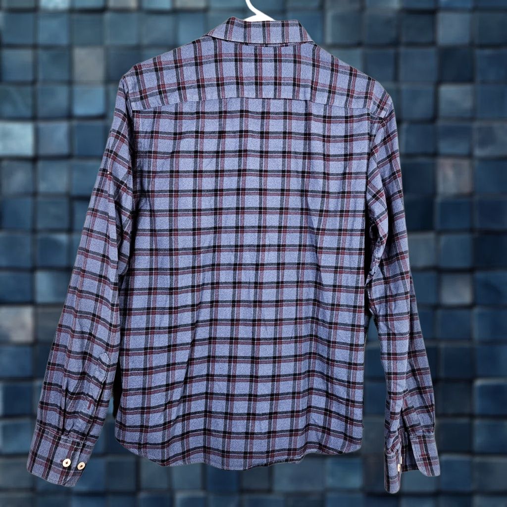 UNTUCKit UNTUCKit Scavino Men's Button Up Plaid Check Flannel Solid Cotton Shirt M Multicolor Casual Button-Up Shirts Mens Size US M / EU 48-50 / 2 - 1 Thumbnail
