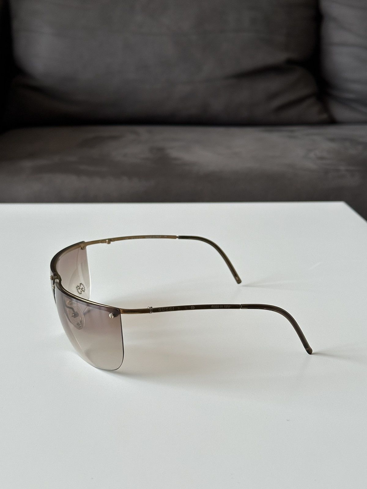 Gucci × Tom Ford × Vintage GUCCI Bronze Sunglasses with Rhinestones GG 2652/STRASS Size ONE SIZE - 13 Thumbnail