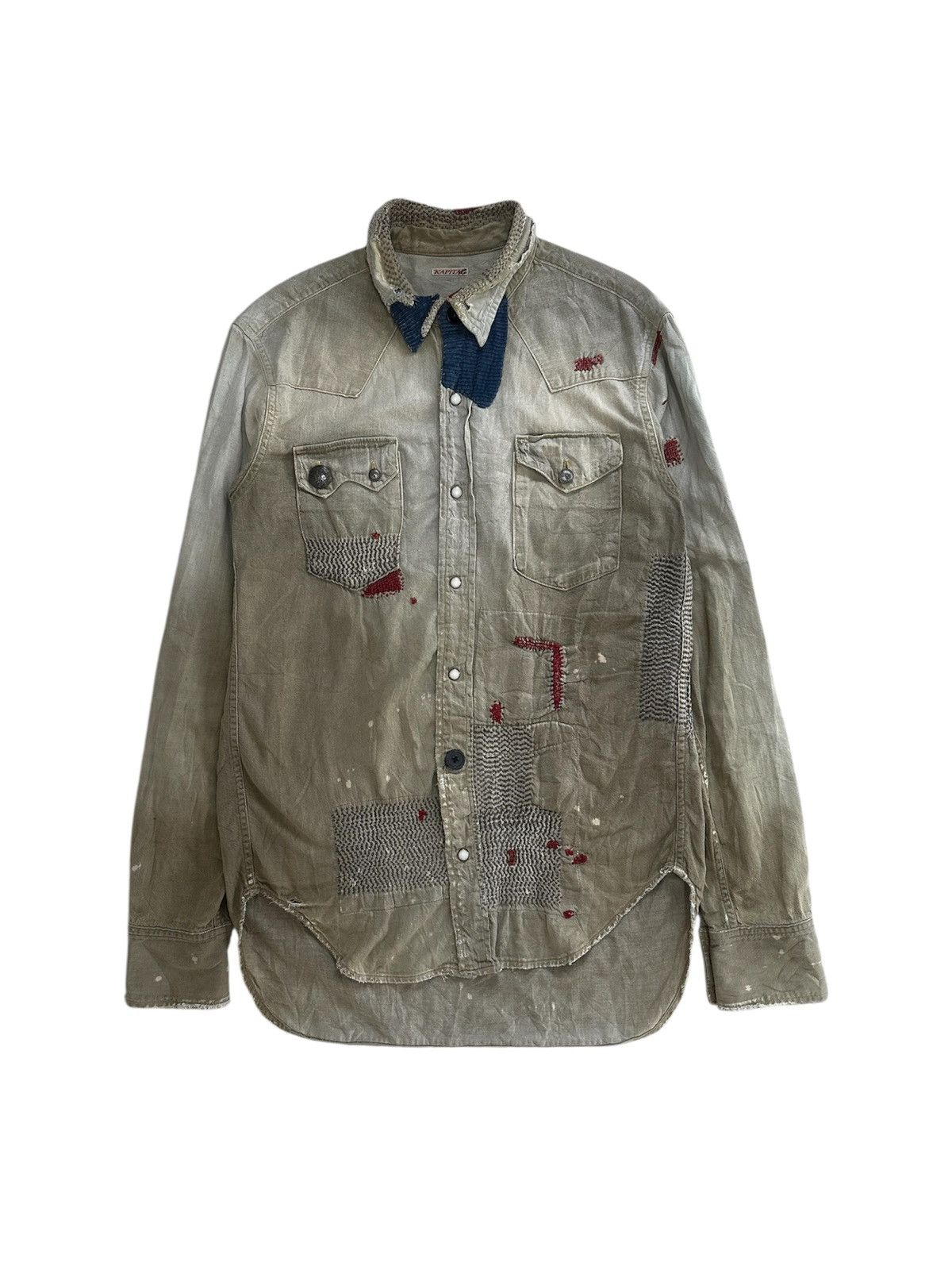 Kapital Kapital summer 2012 indigo indio boro western shirt Size US XL / EU 56 / 4 - 1 Thumbnail