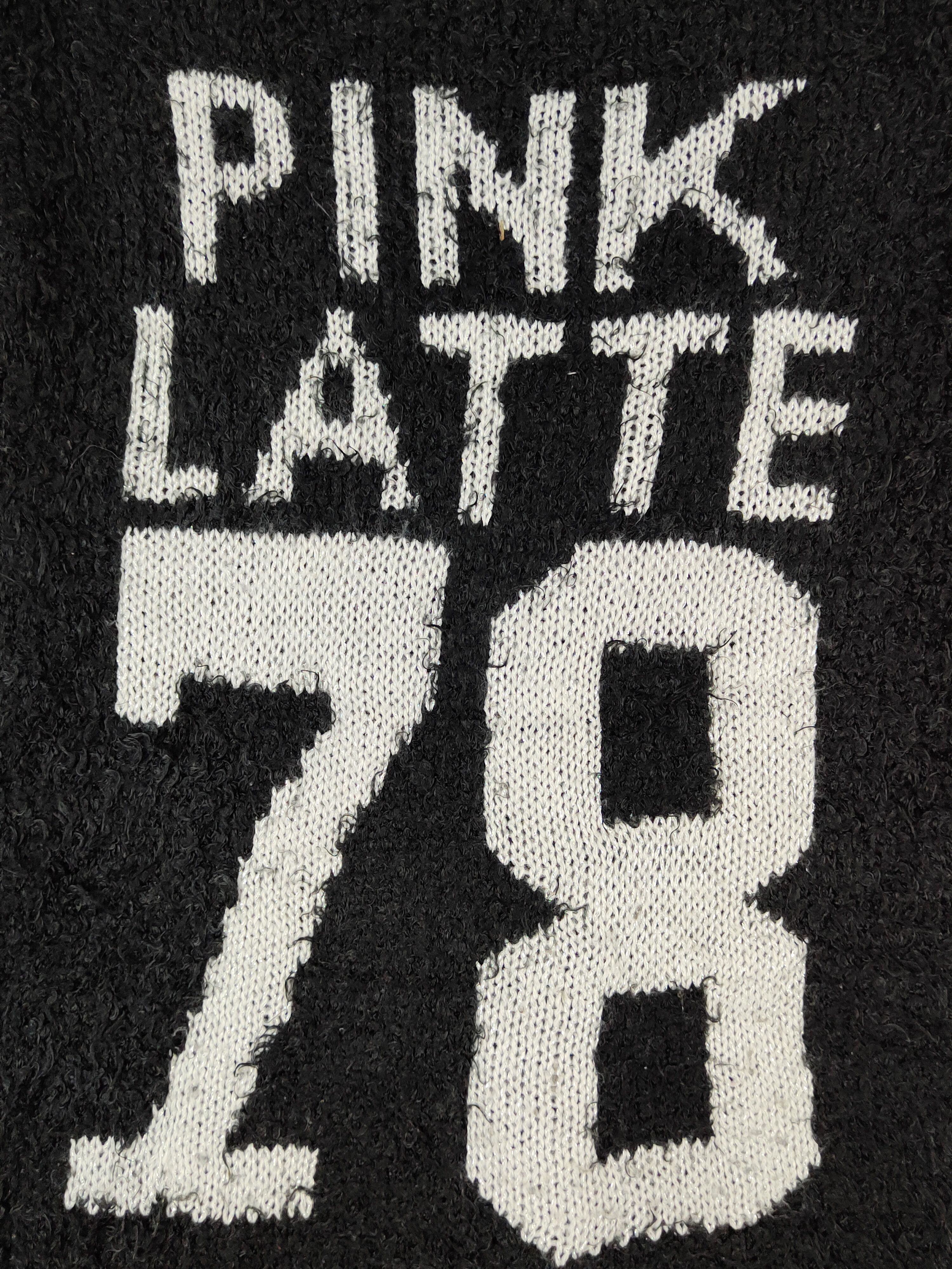 Homespun Knitwear Pink Latte Black Fur shaggy Mohair Knitwear #S2280 Size XS / US 0-2 / IT 36-38 - 9 Thumbnail