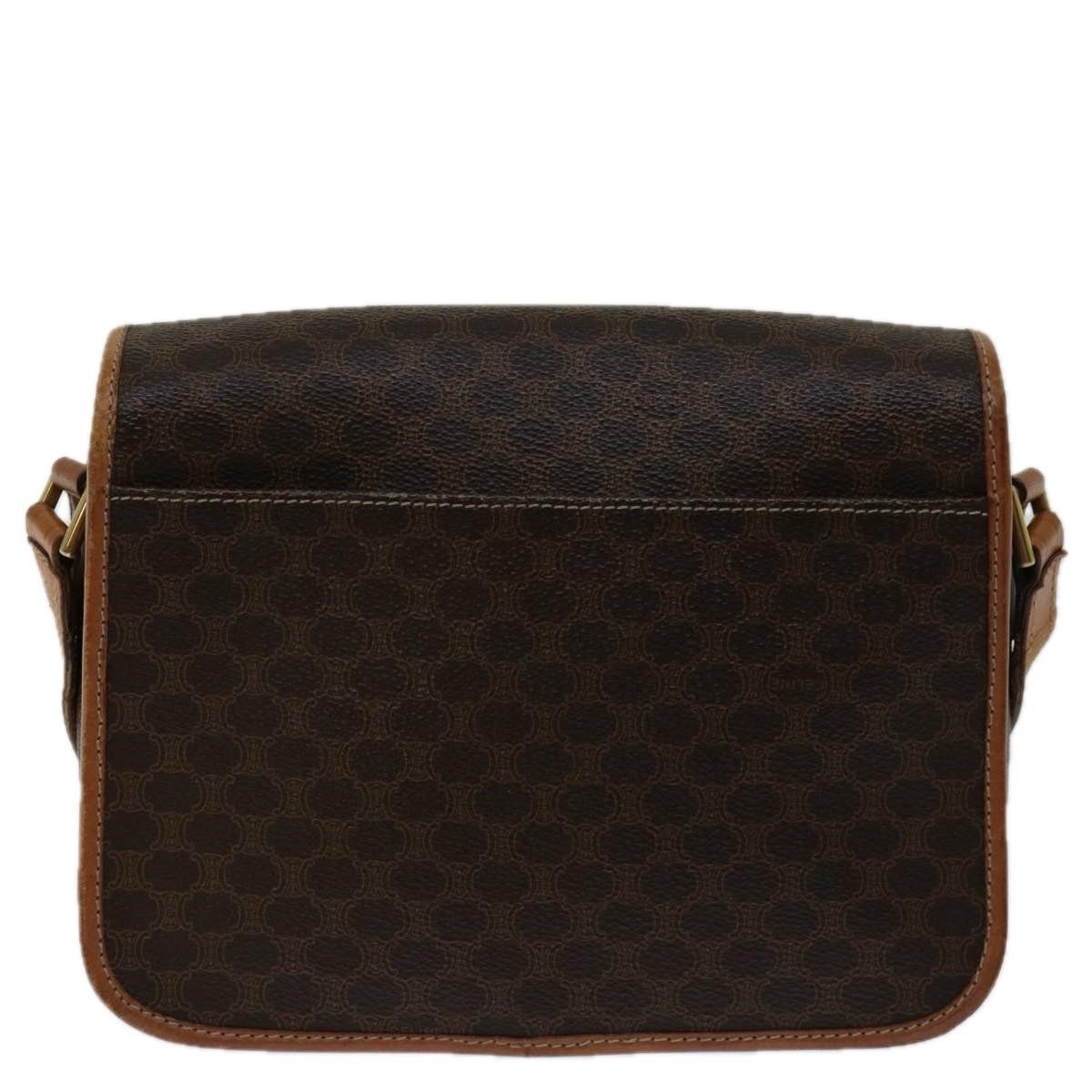 Celine CELINE Macadam Canvas Shoulder Bag Pvc Brown Size ONE SIZE - 3 Thumbnail