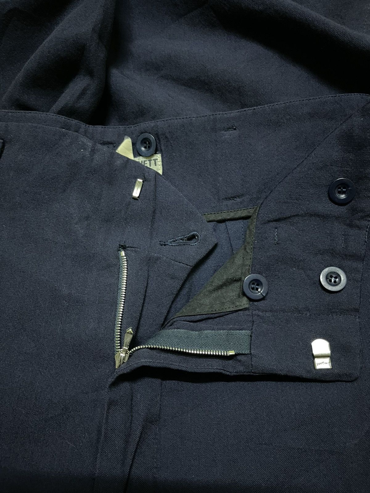 Katharine Hamnett London × Vintage Katharine Hamnett 90s Wool Pants Size 30" / US 8 / IT 44 - 18 Thumbnail