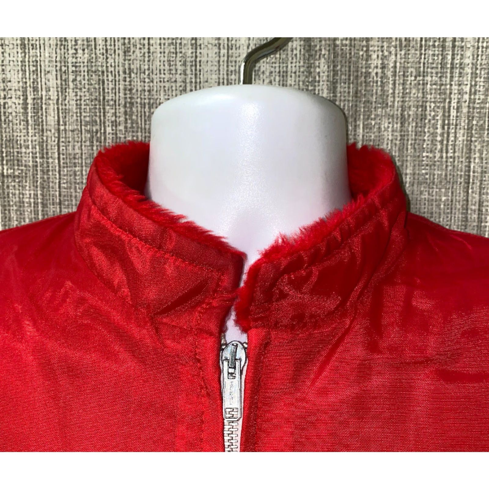 Vintage Lakes Jacket Mens Red Fleece Lined Full Zip Jacket Size M Regular Zip Mens Red Lakes Jacket Full Zip Jacket Size US M / EU 48-50 / 2 - 3 Thumbnail